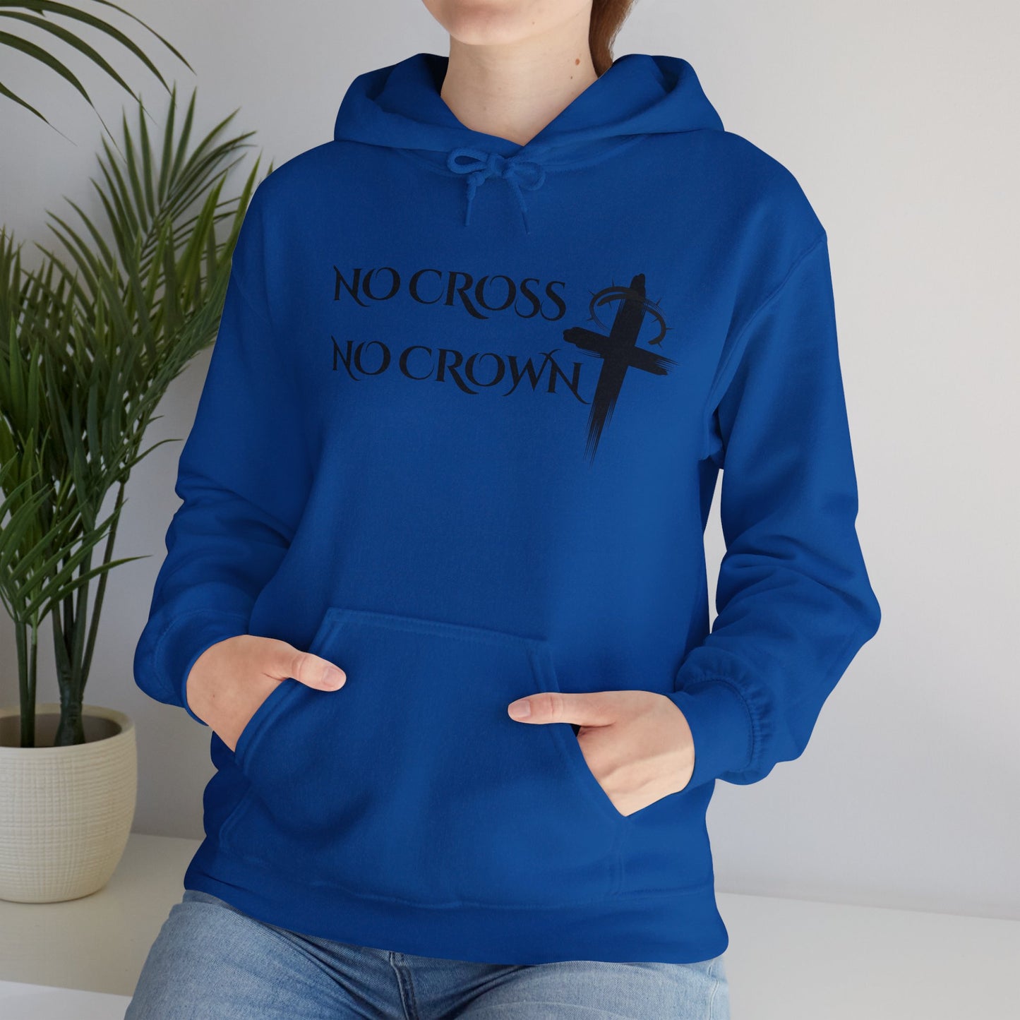 No Cross No Crown, Unisex Heavy Blend™ Hooded Sweatshirt