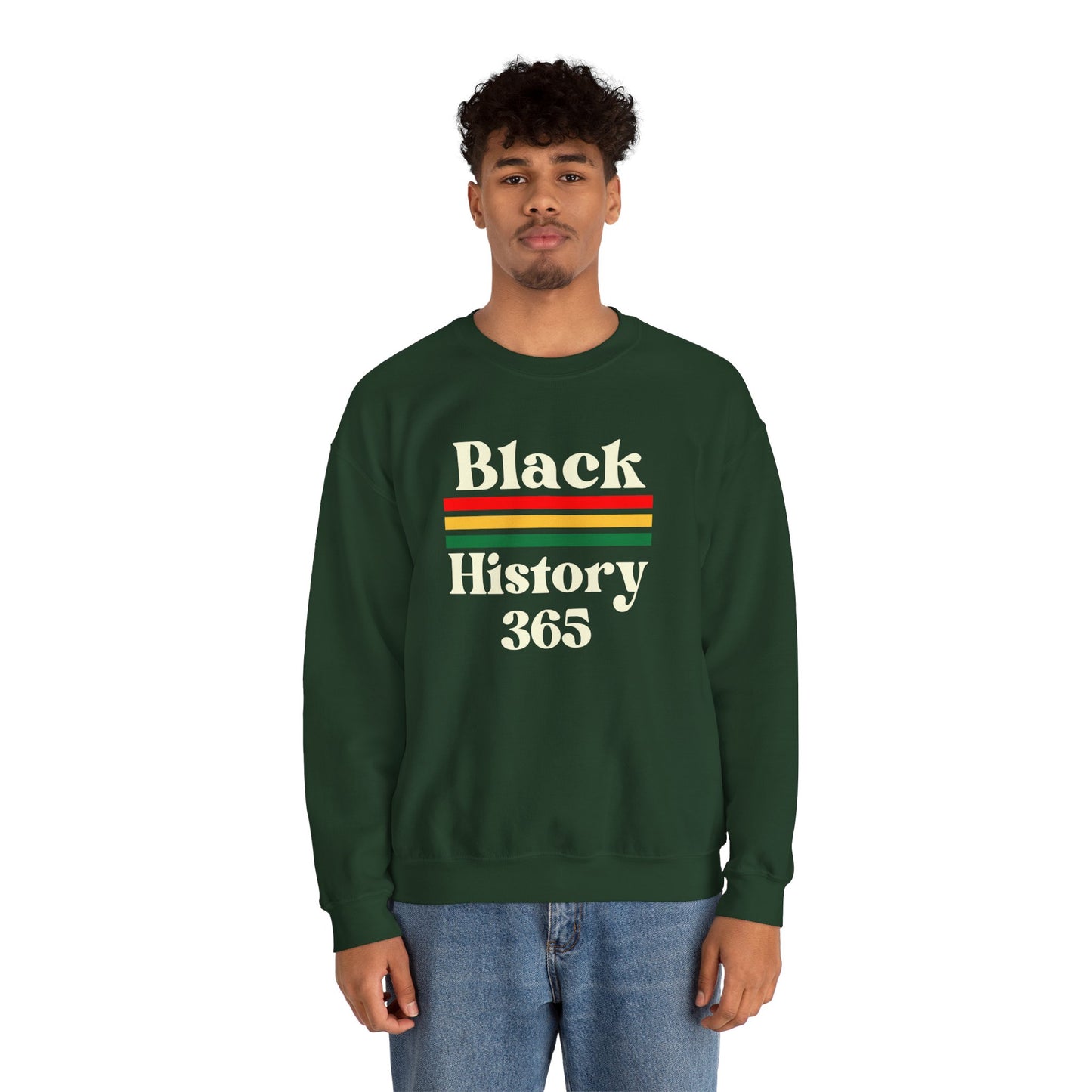 Chefao Black History 365, Unisex Heavy Blend™ Crewneck Sweatshirt