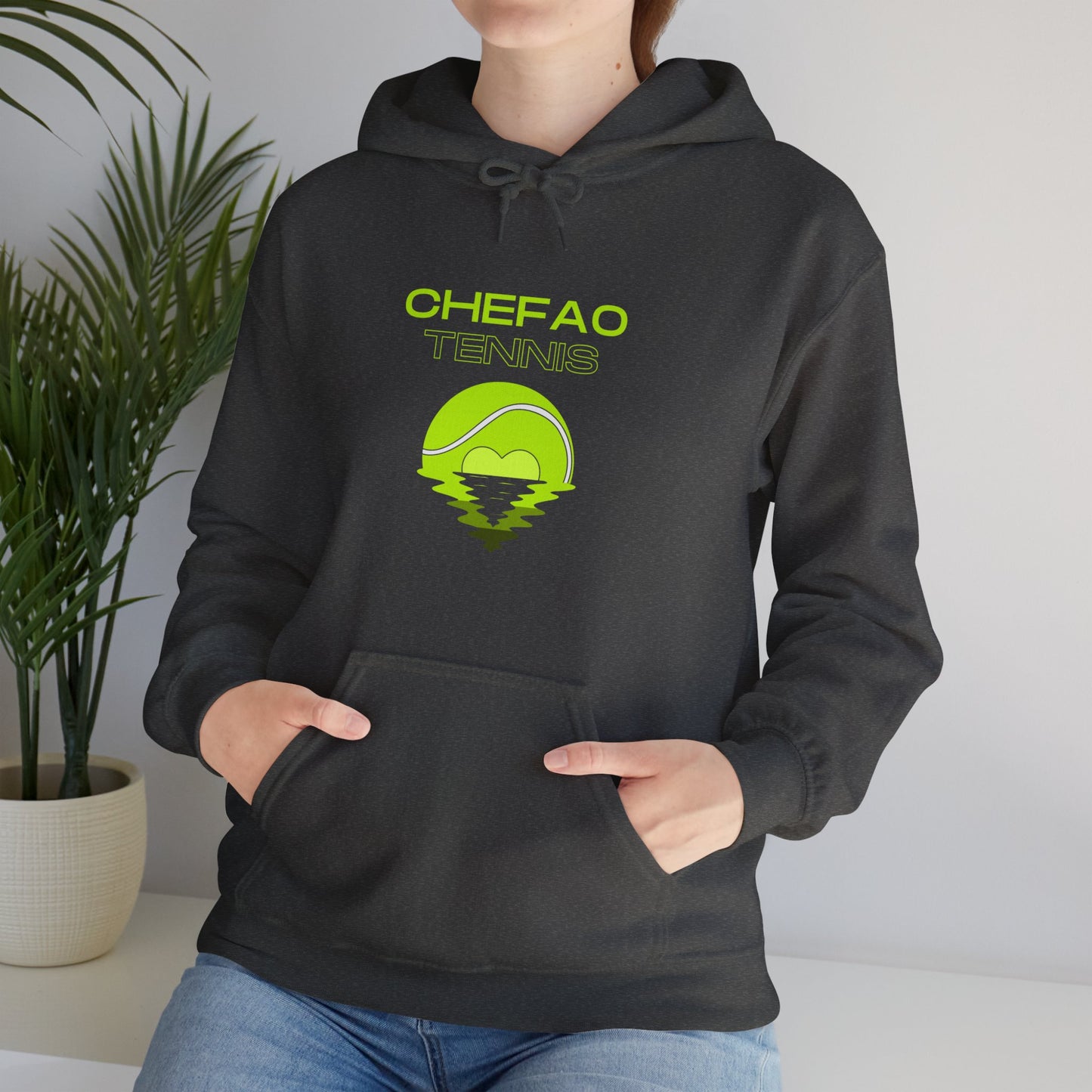 Chefao Tennis X, Unisex Heavy Blend Hooded Sweatshirt