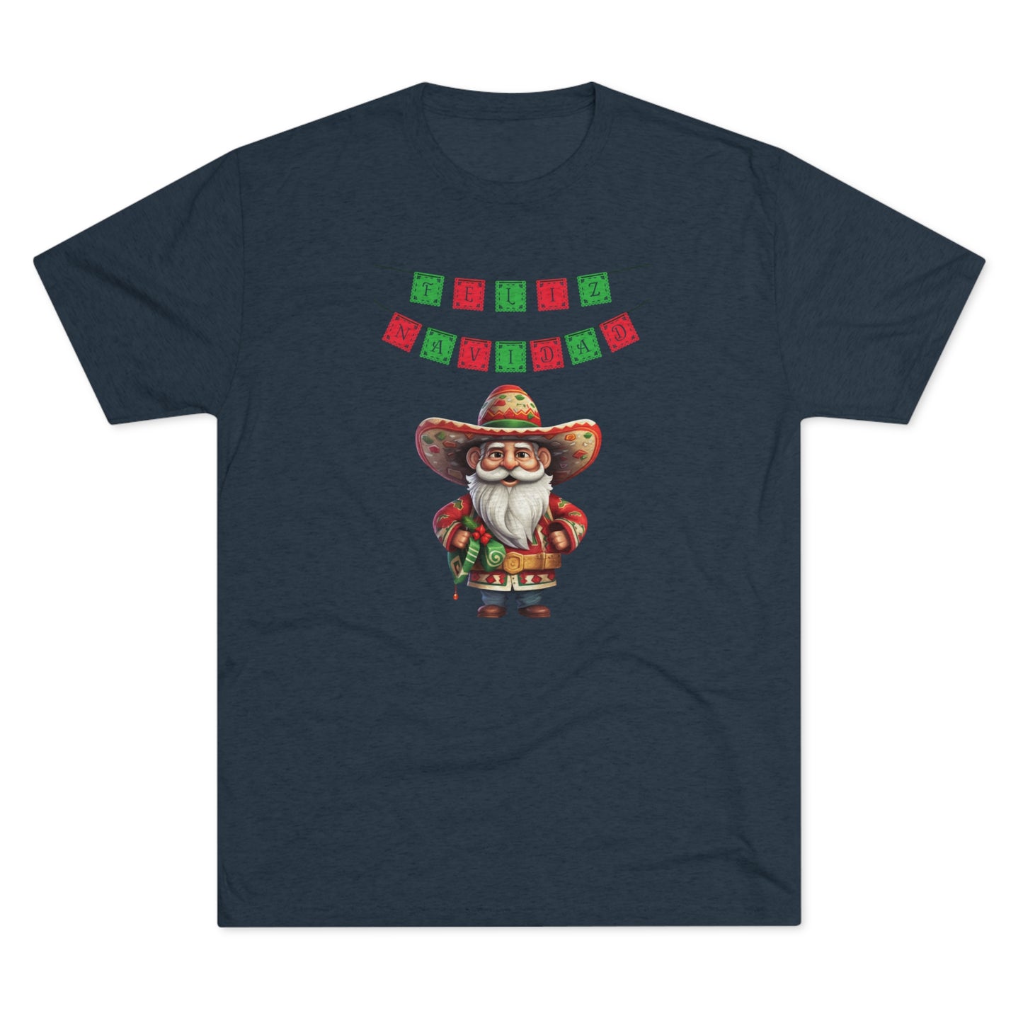 Feliz Navidad I, Unisex Tri-Blend Crew Tee