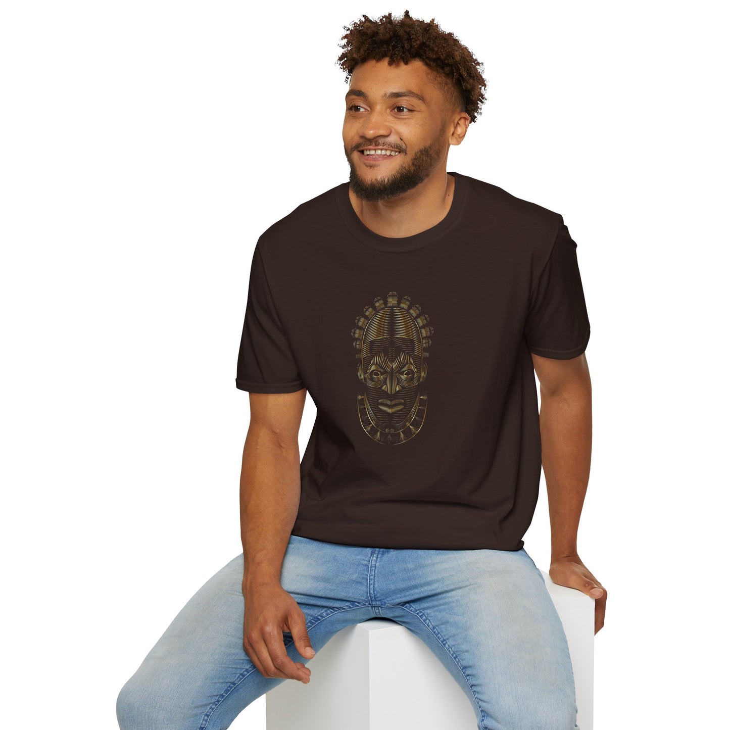 Chefao African Mask II, Unisex Softstyle T-Shirt