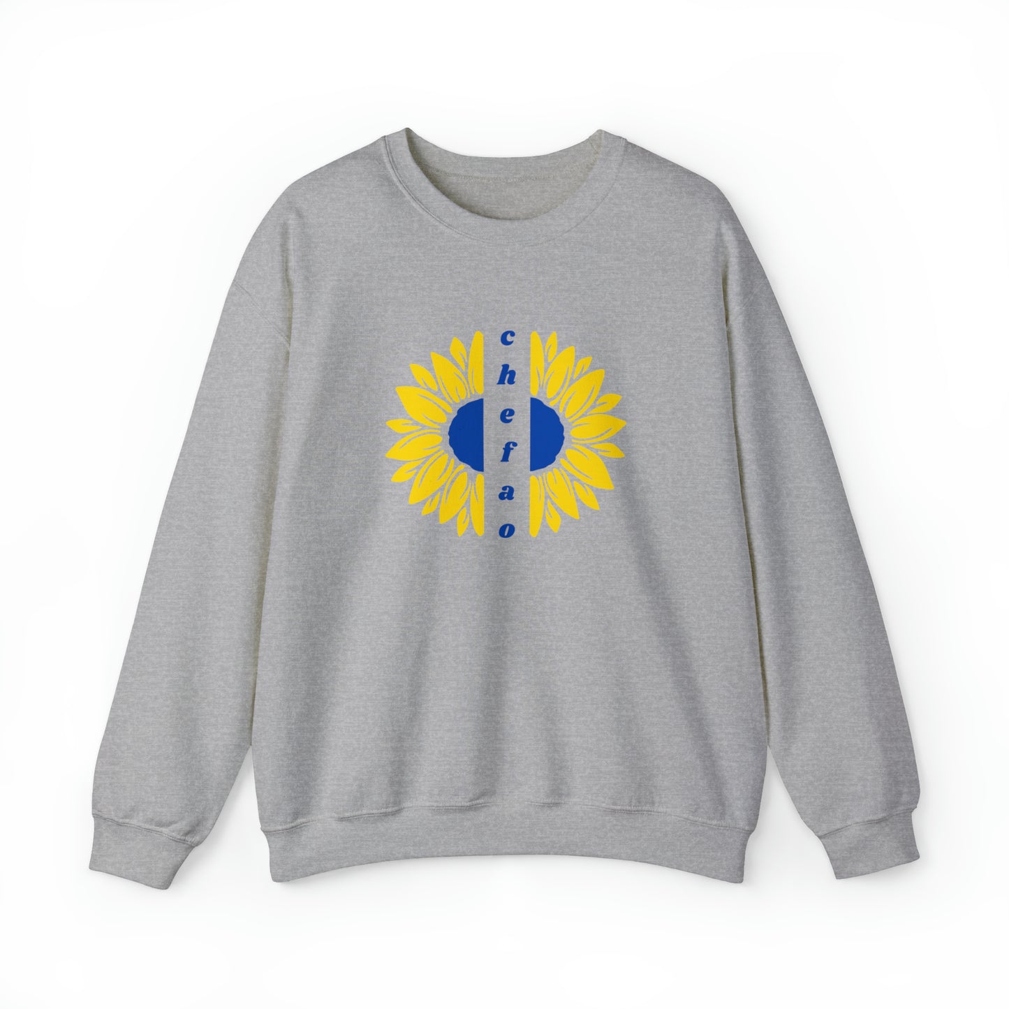 Chefao Sunflower II, Unisex Heavy Blend Crewneck Sweatshirt