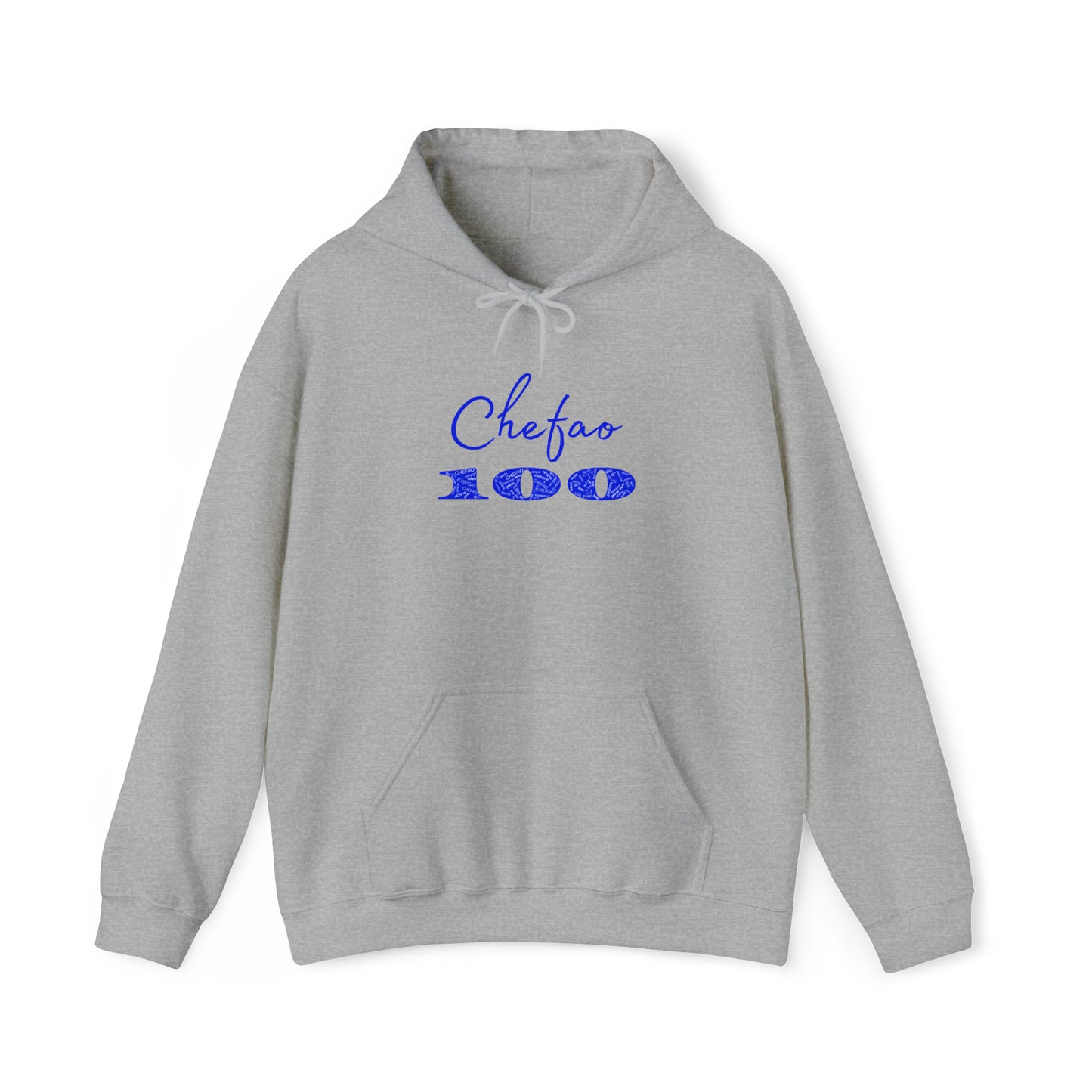 Chefao 100 I Blue, Unisex Heavy Blend™ Hooded Sweatshirt