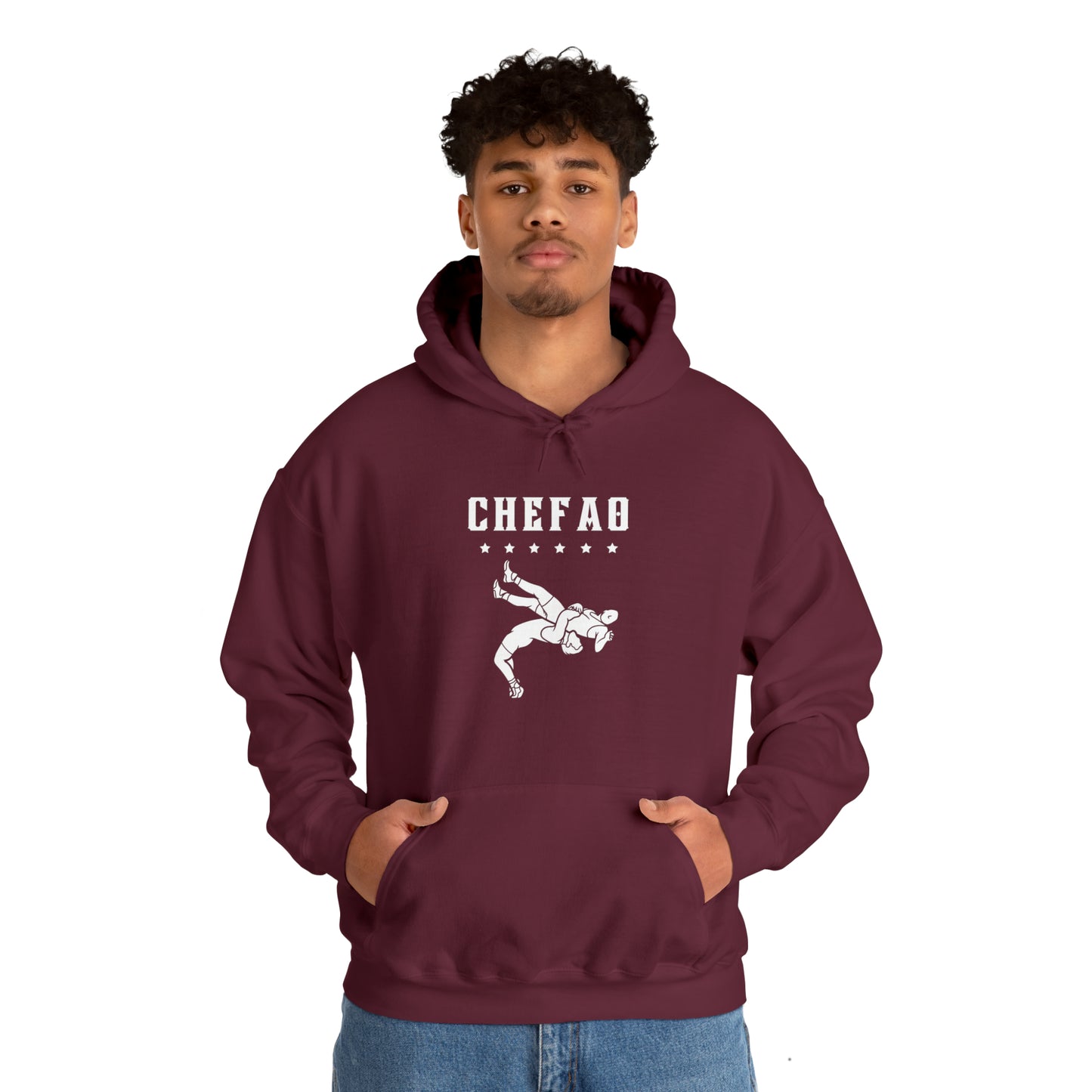 Chefao Wrestling IV, Unisex Heavy Blend Hooded Sweatshirt
