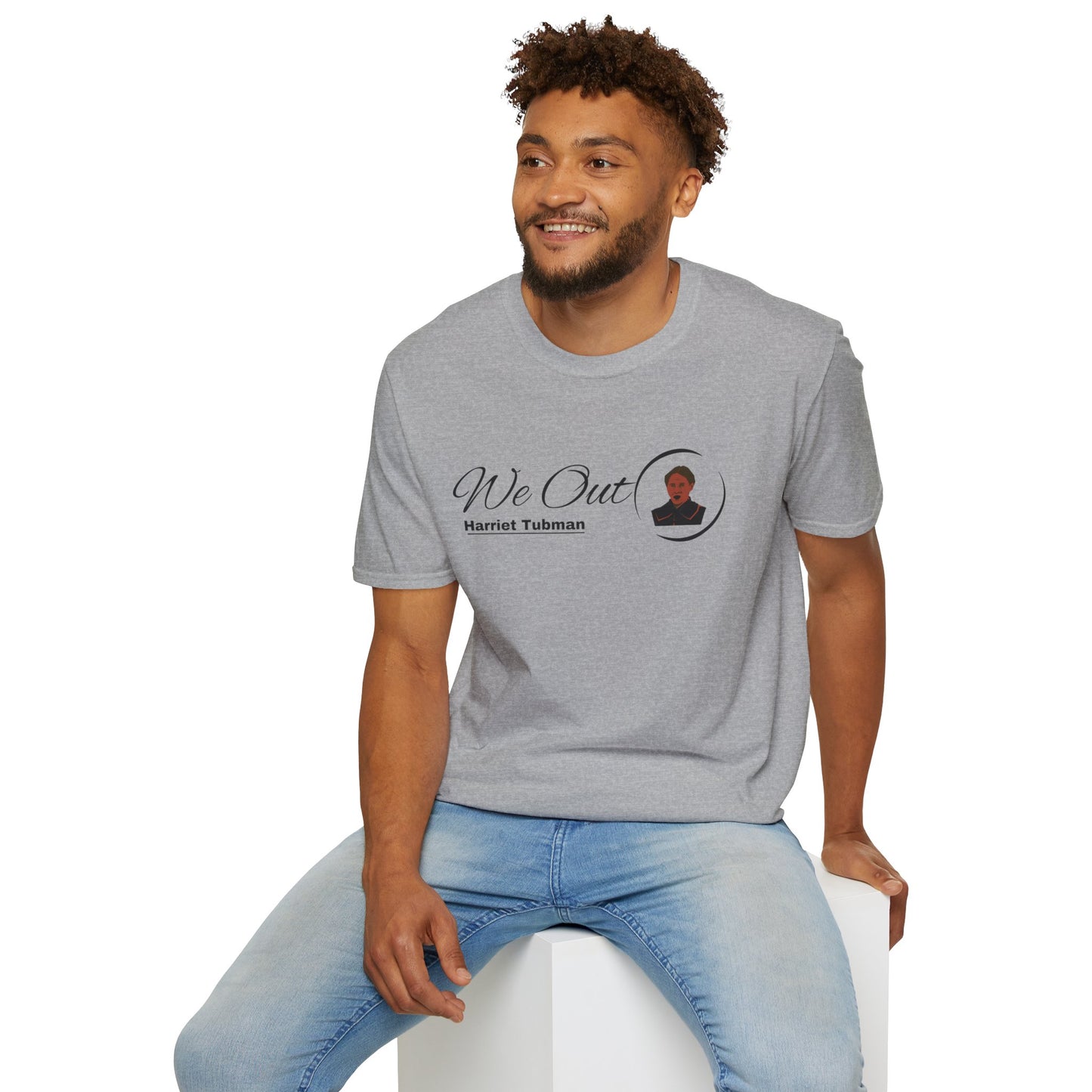 Harriet Tubman "We Out", Unisex Softstyle T-Shirt