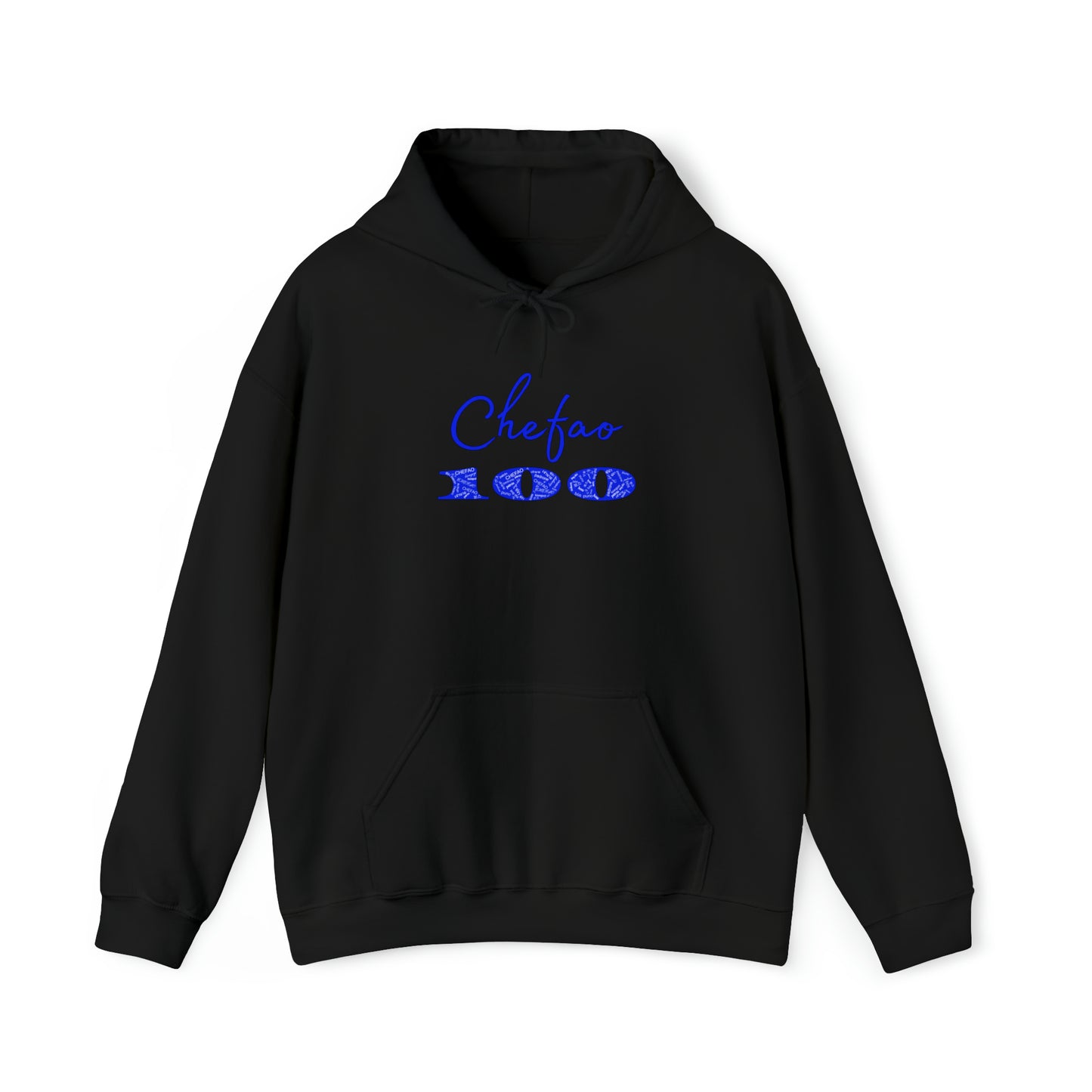 Chefao 100 I Blue, Unisex Heavy Blend™ Hooded Sweatshirt