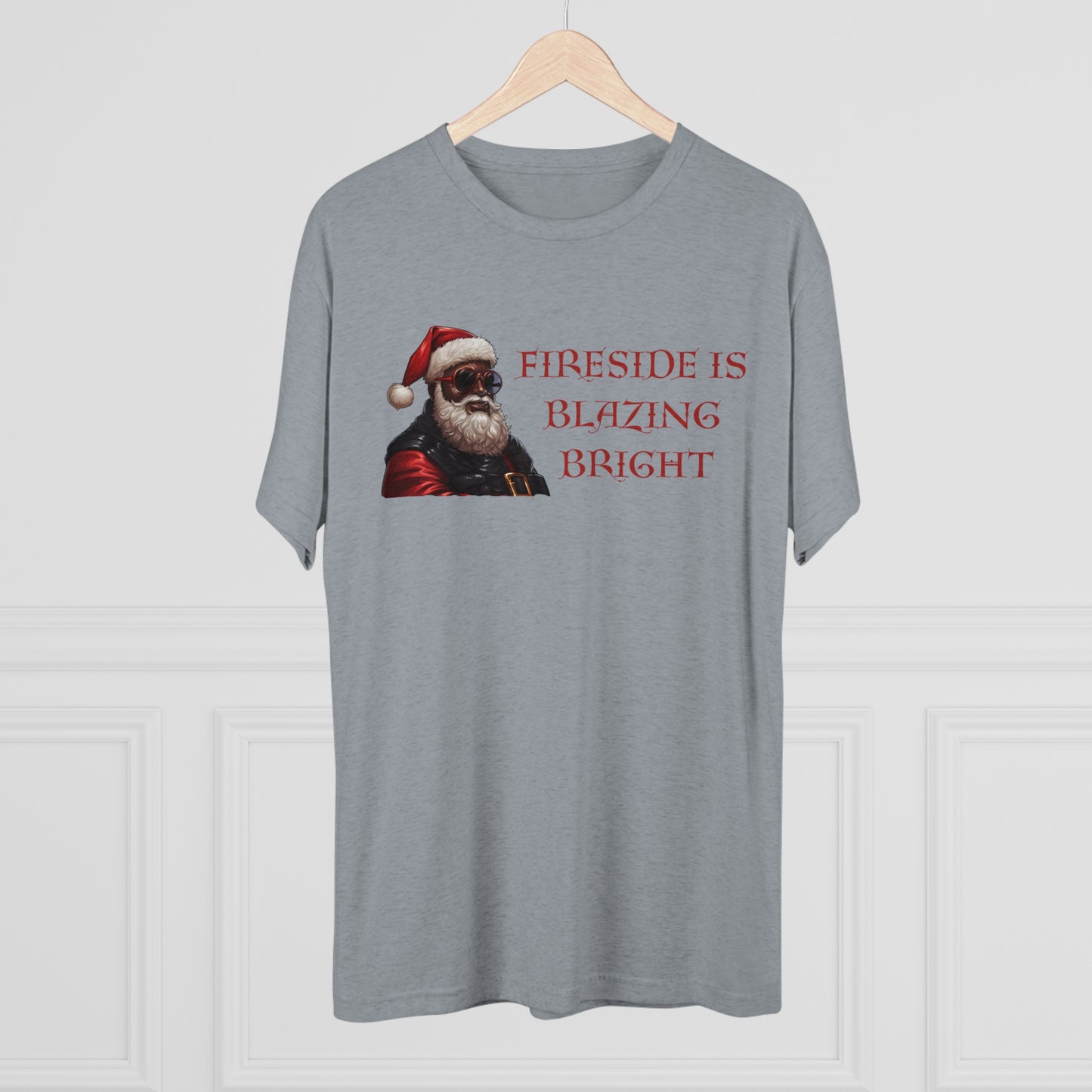 Fireside Is Blazing Bright, Unisex Tri-Blend Crew Tee