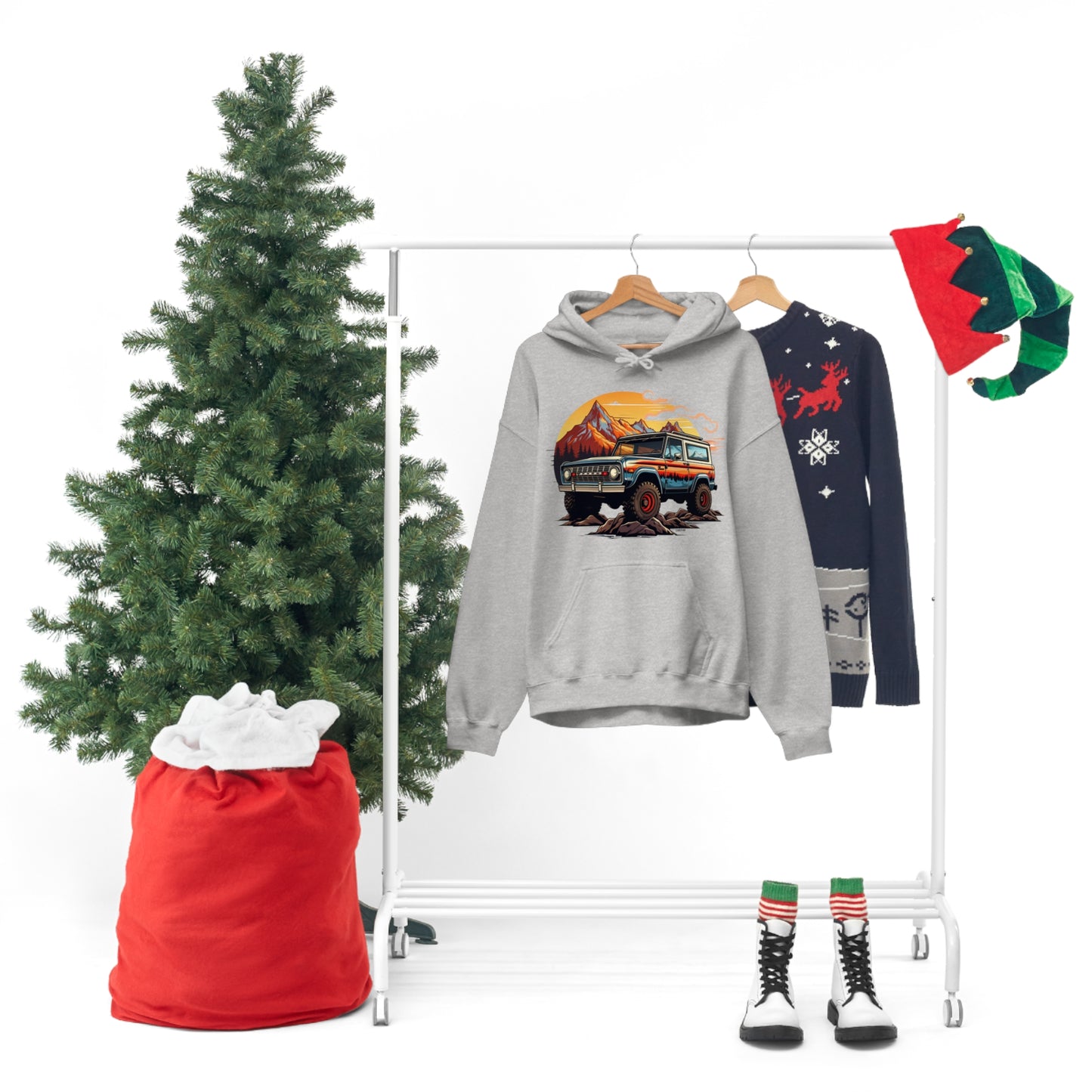 Retro, Rugged Charm, Unisex Heavy Blend Hooded Sweatshirt