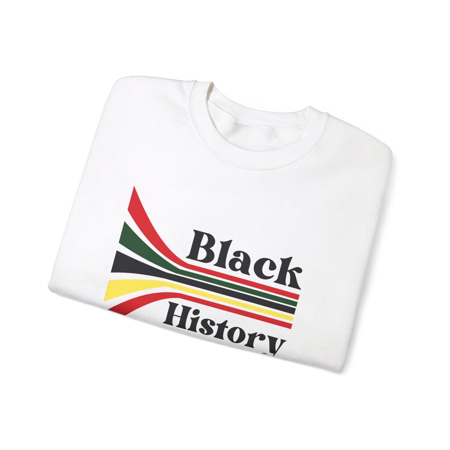 Chefao Retro Black History Month Emblem III, Unisex Heavy Blend™ Crewneck Sweatshirt