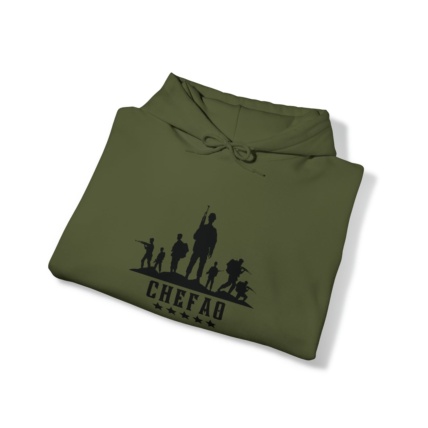 Chefao Military III, Unisex Heavy Blend Hooded Sweatshirt