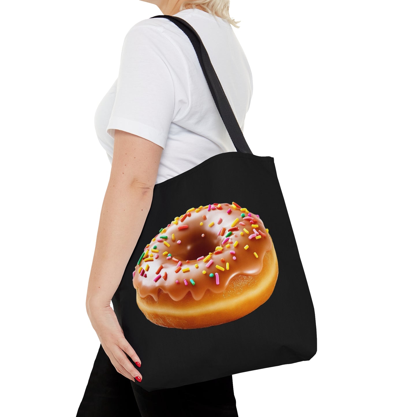 Sprinkled Donut, Tote Bag
