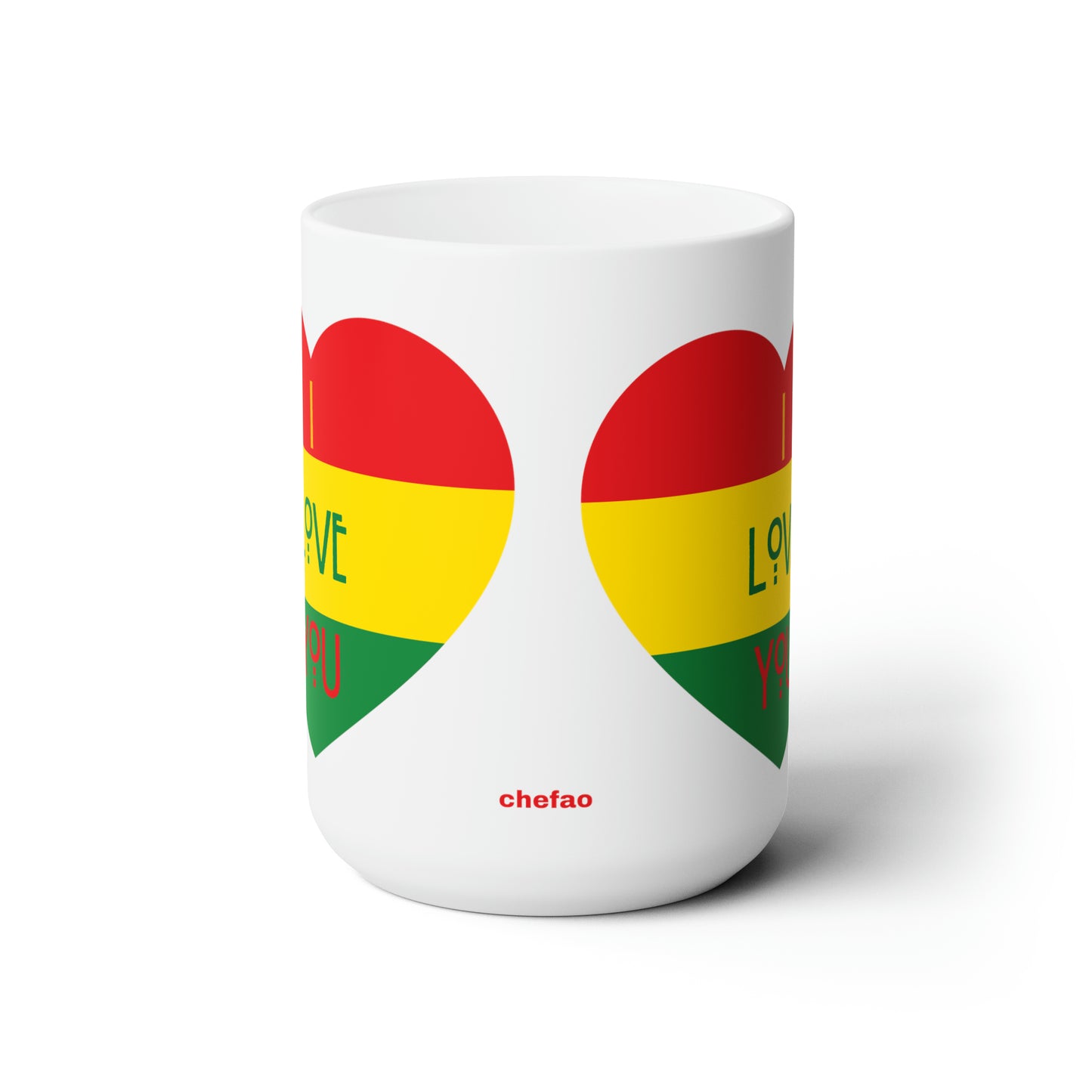 Chefao I Love You I, Ceramic Mug 15oz