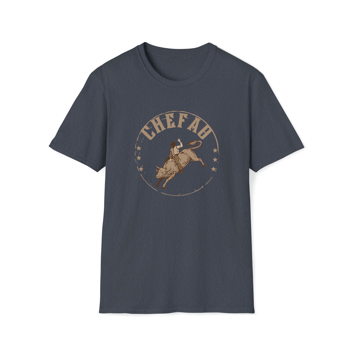 Chefao Bull Riding I, Unisex Softstyle T-Shirt