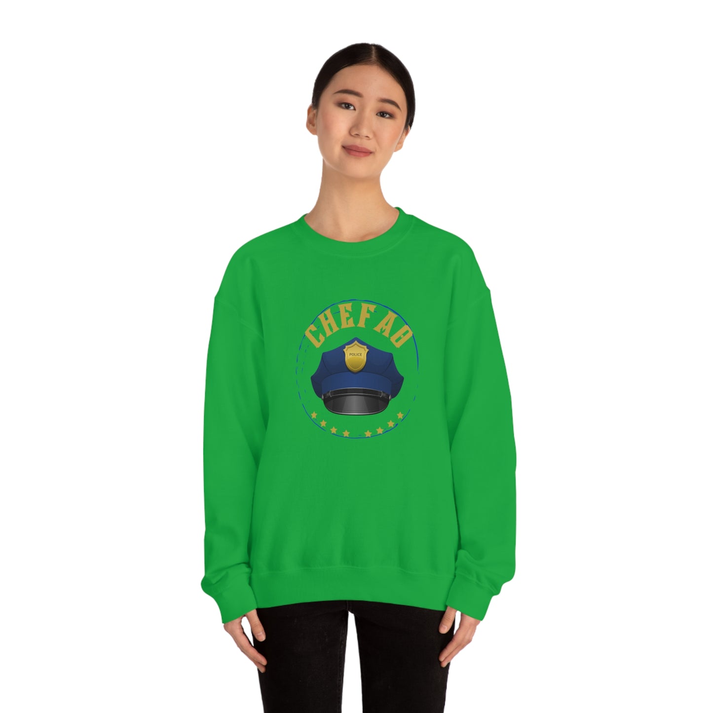 Chefao Police III, Unisex Heavy Blend Crewneck Sweatshirt