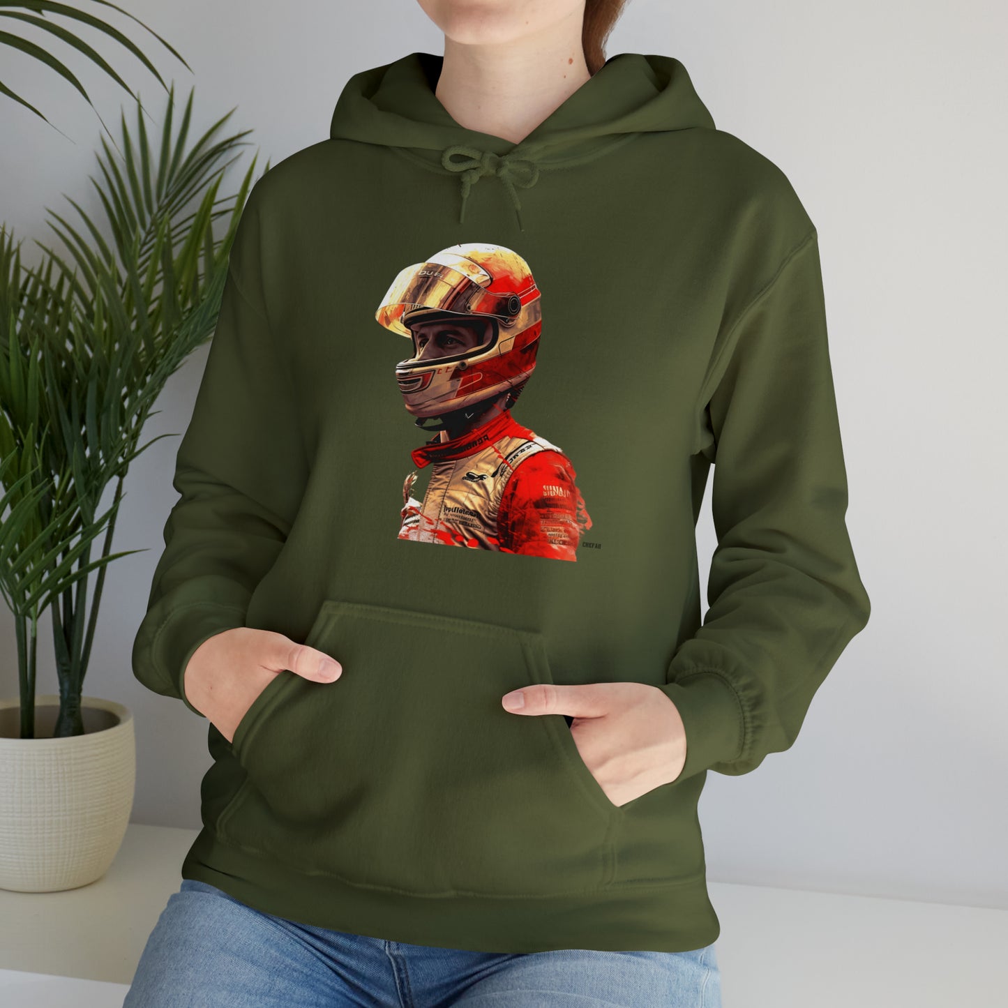 Racecar Driver, Unisex Heavy Blend Hooded Sweatshirt