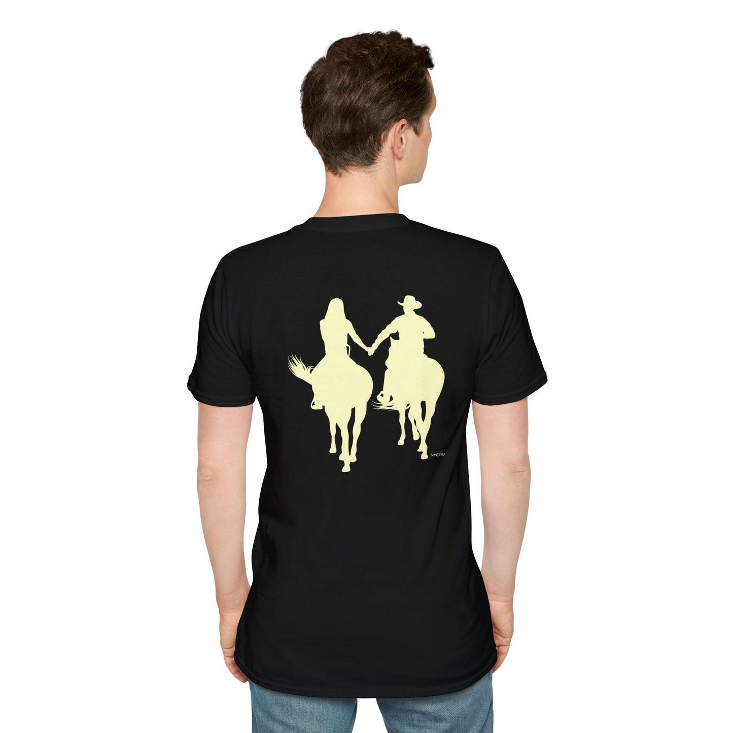 Chefao Cowboy and Cowgirl I, Unisex Softstyle T-Shirt