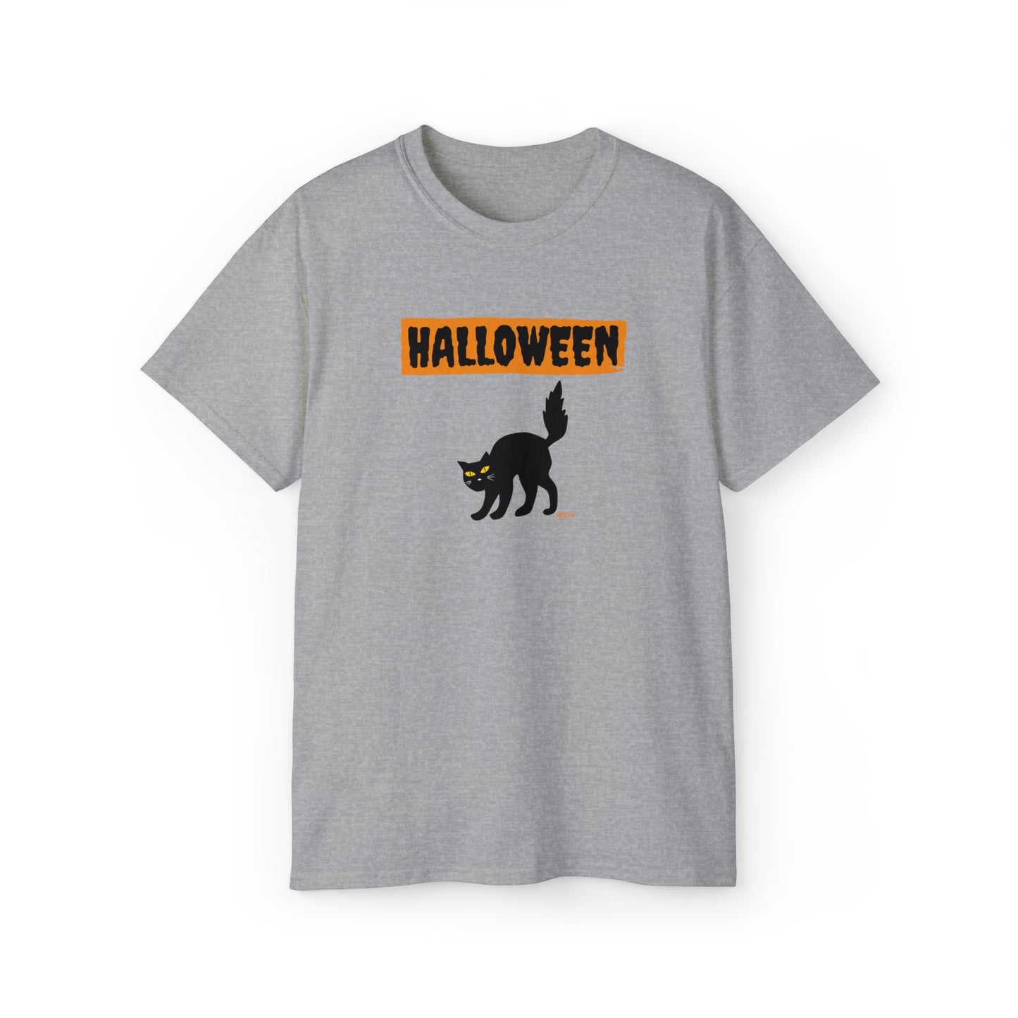 Halloween Cat, Unisex Ultra Cotton Tee