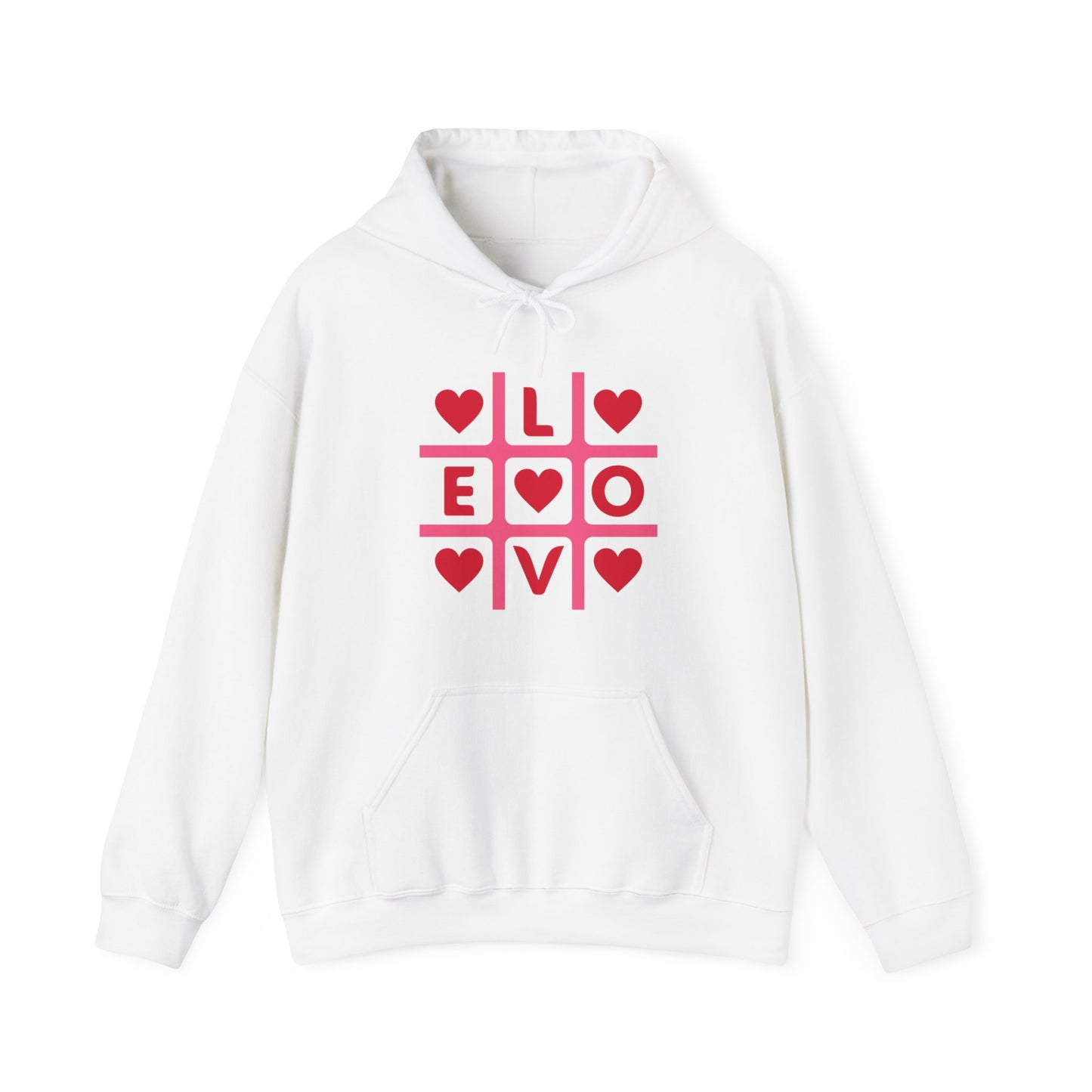 Chefao Love Tic Tac Toe I, Unisex Heavy Blend Hooded Sweatshirt