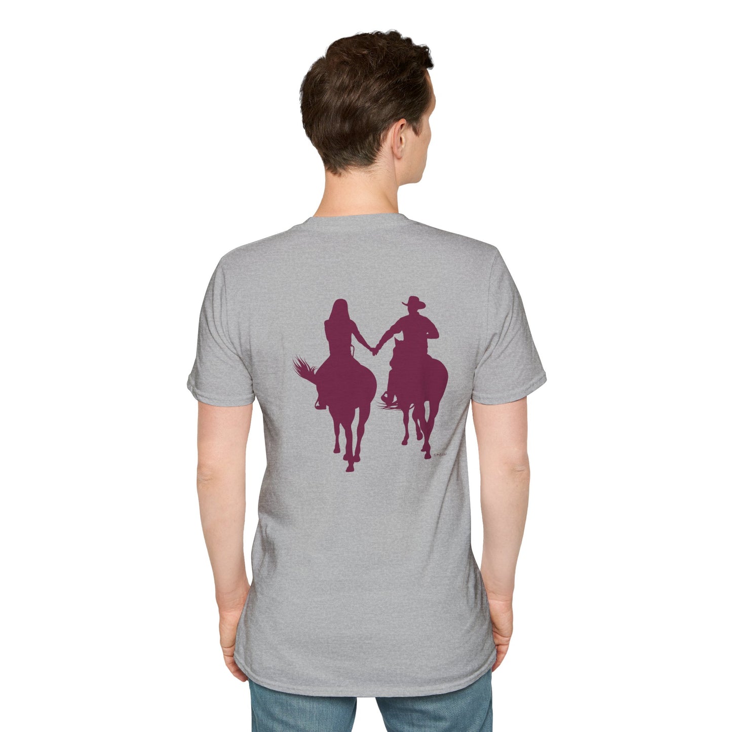 Chefao Cowboy and Cowgirl I, Unisex Softstyle T-Shirt
