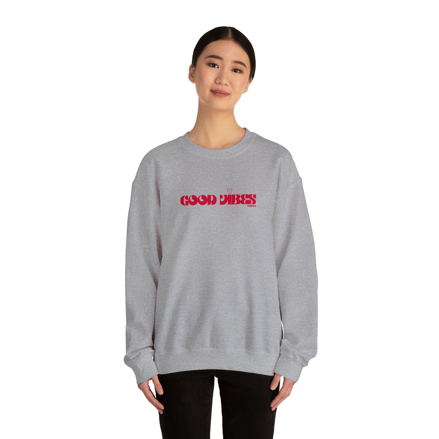 Good Vibes I, Unisex Heavy Blend Crewneck Sweatshirt