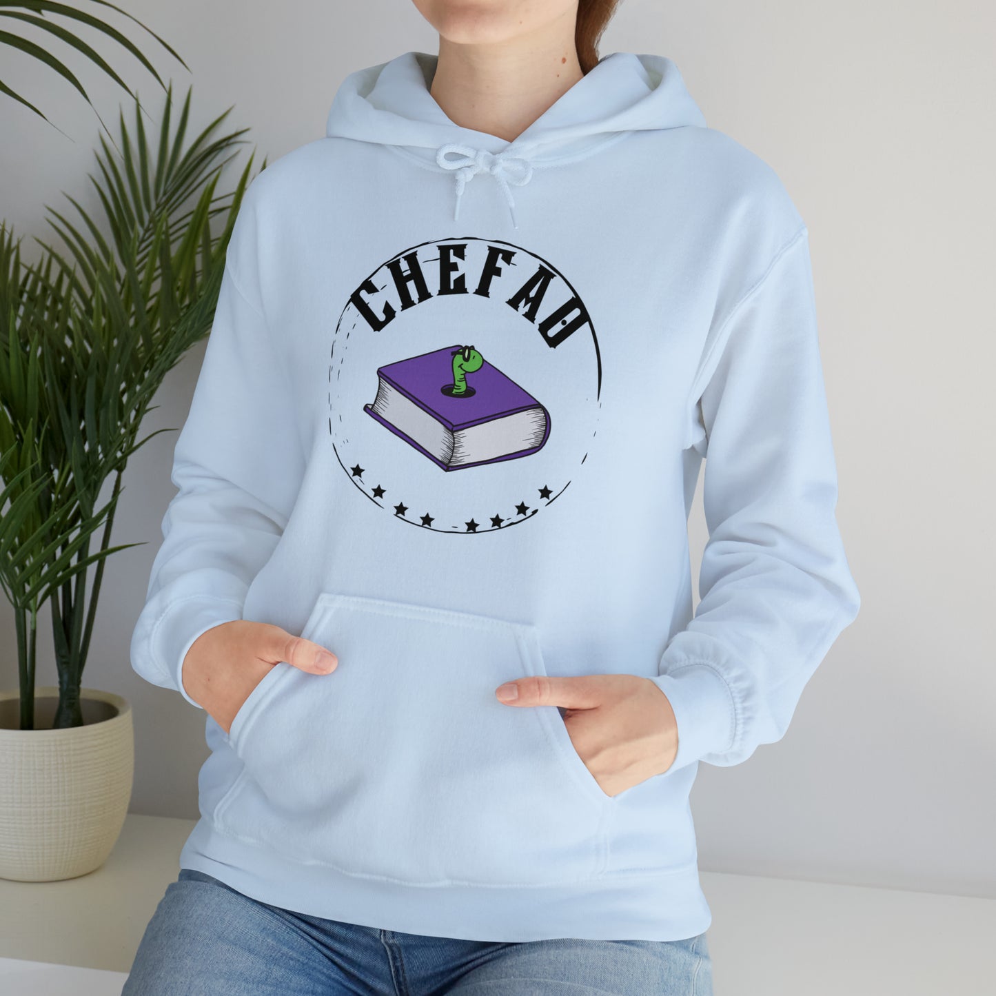 Chefao Bookworm I, Unisex Heavy Blend Hooded Sweatshirt