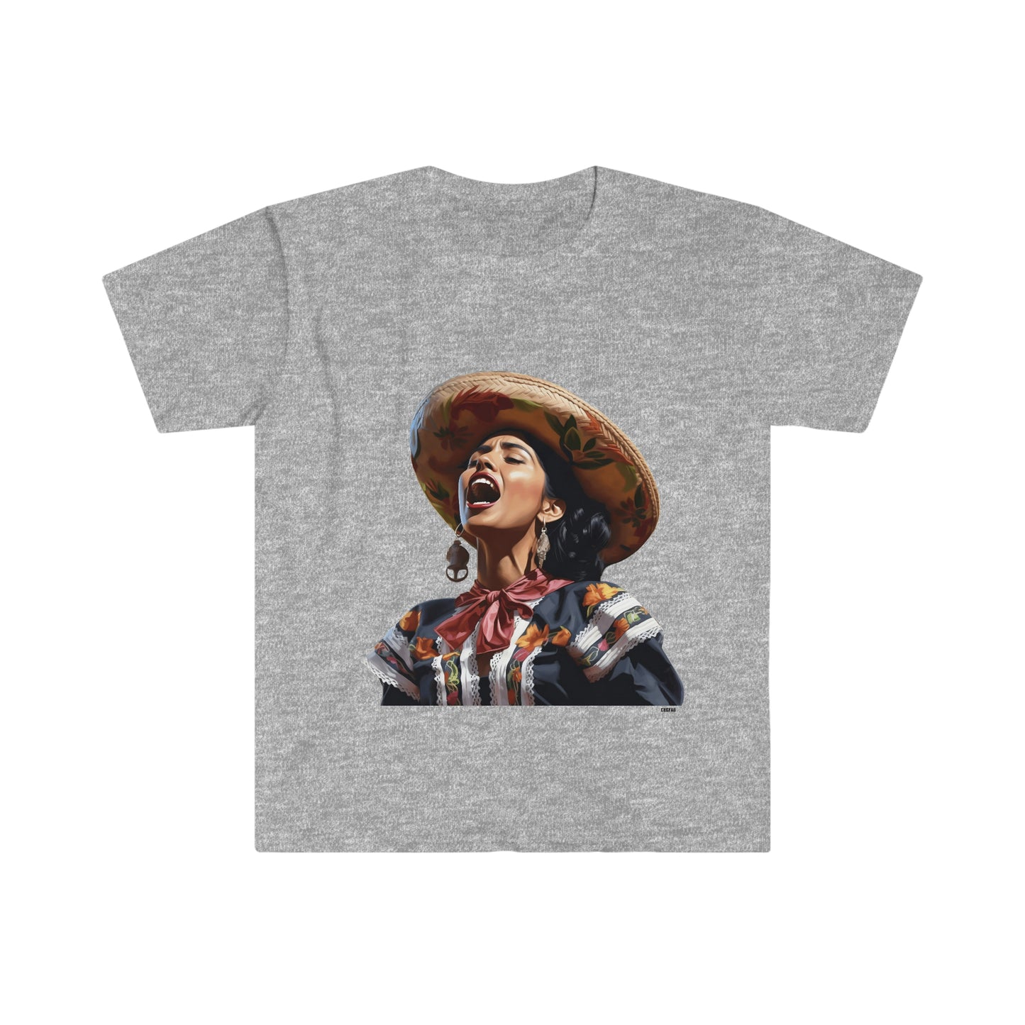 Mariachi Woman, Unisex Softstyle T-Shirt