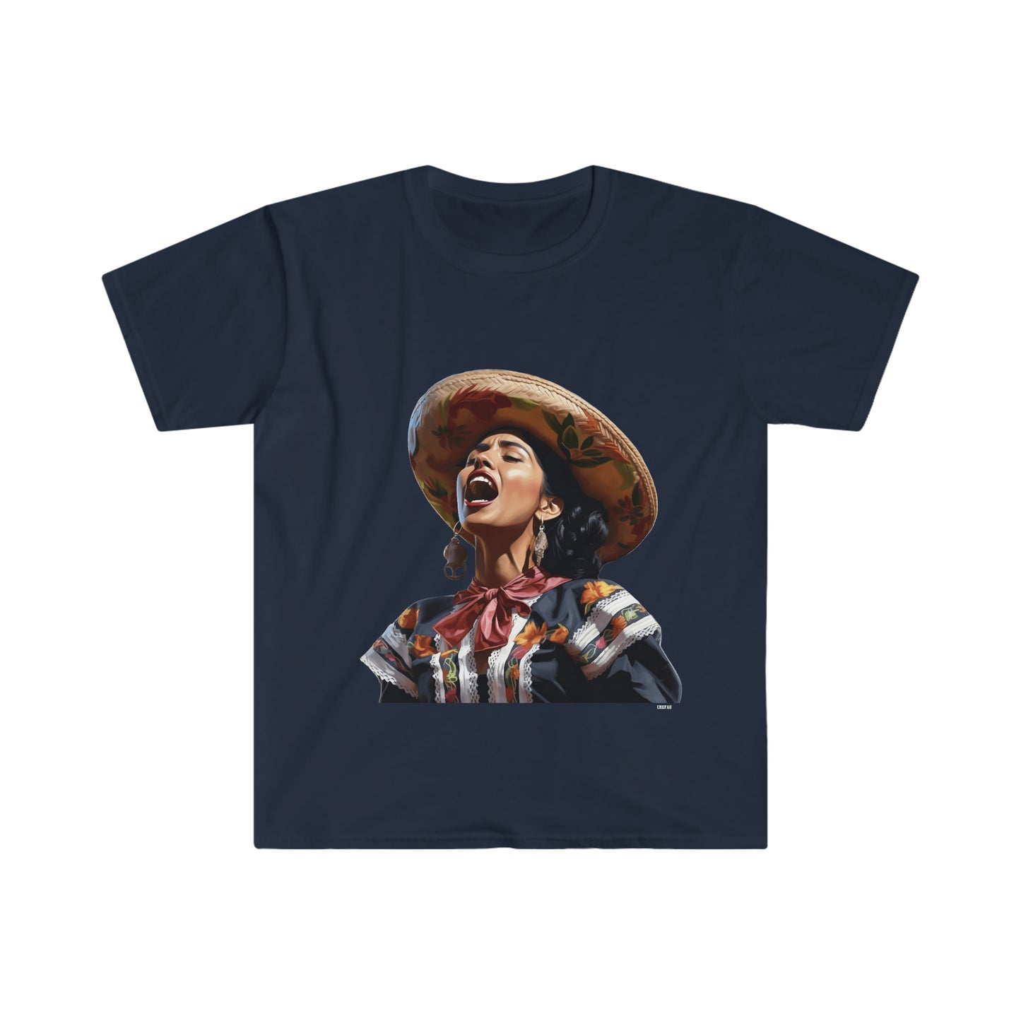 Mariachi Woman, Unisex Softstyle T-Shirt