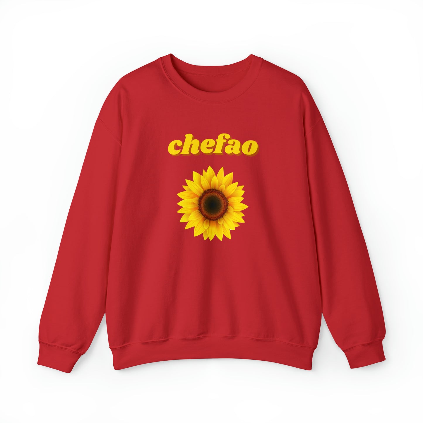 Chefao Sunflower I, Unisex Heavy Blend Crewneck Sweatshirt