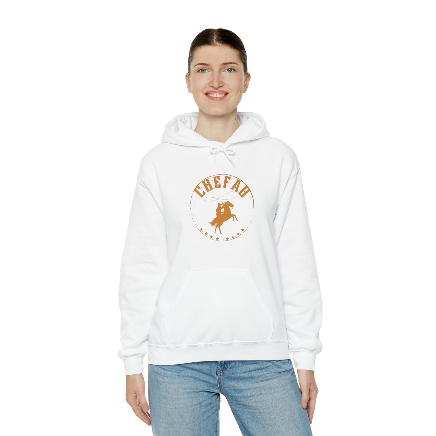 Chefao Cowboy V, Unisex Heavy Blend Hooded Sweatshirt