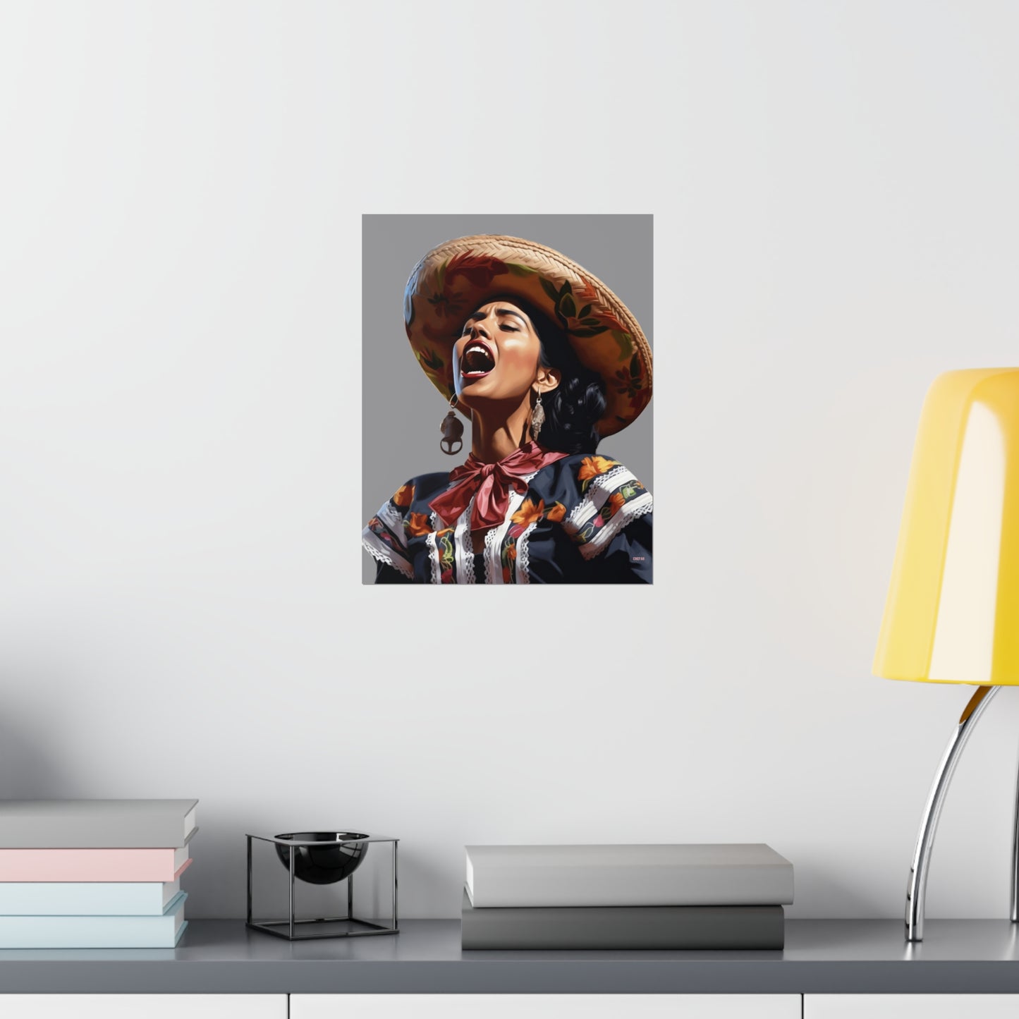 Mariachi Woman, Premium Matte Vertical Posters