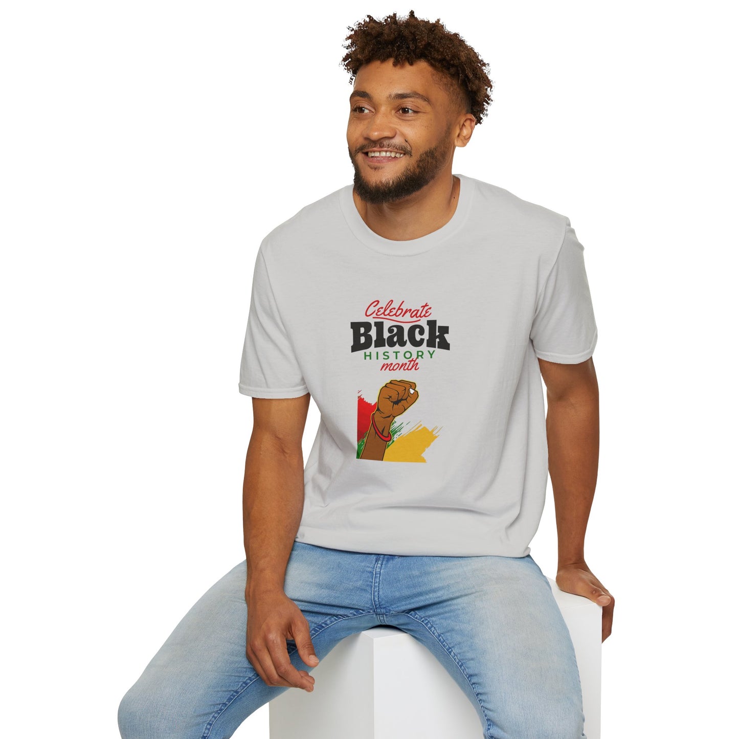 Celebrate Black History Month I, Unisex Softstyle T-Shirt