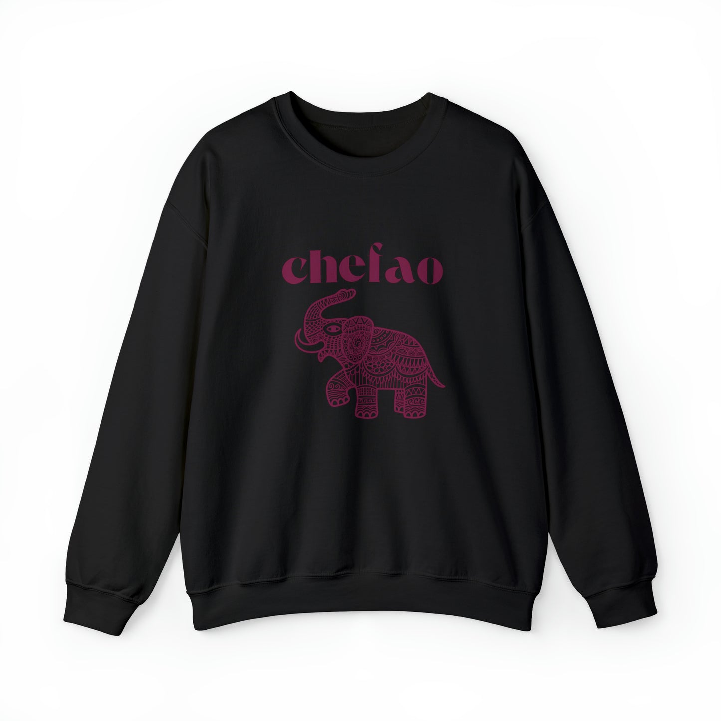 Chefao Elephant III, Unisex Heavy Blend Crewneck Sweatshirt