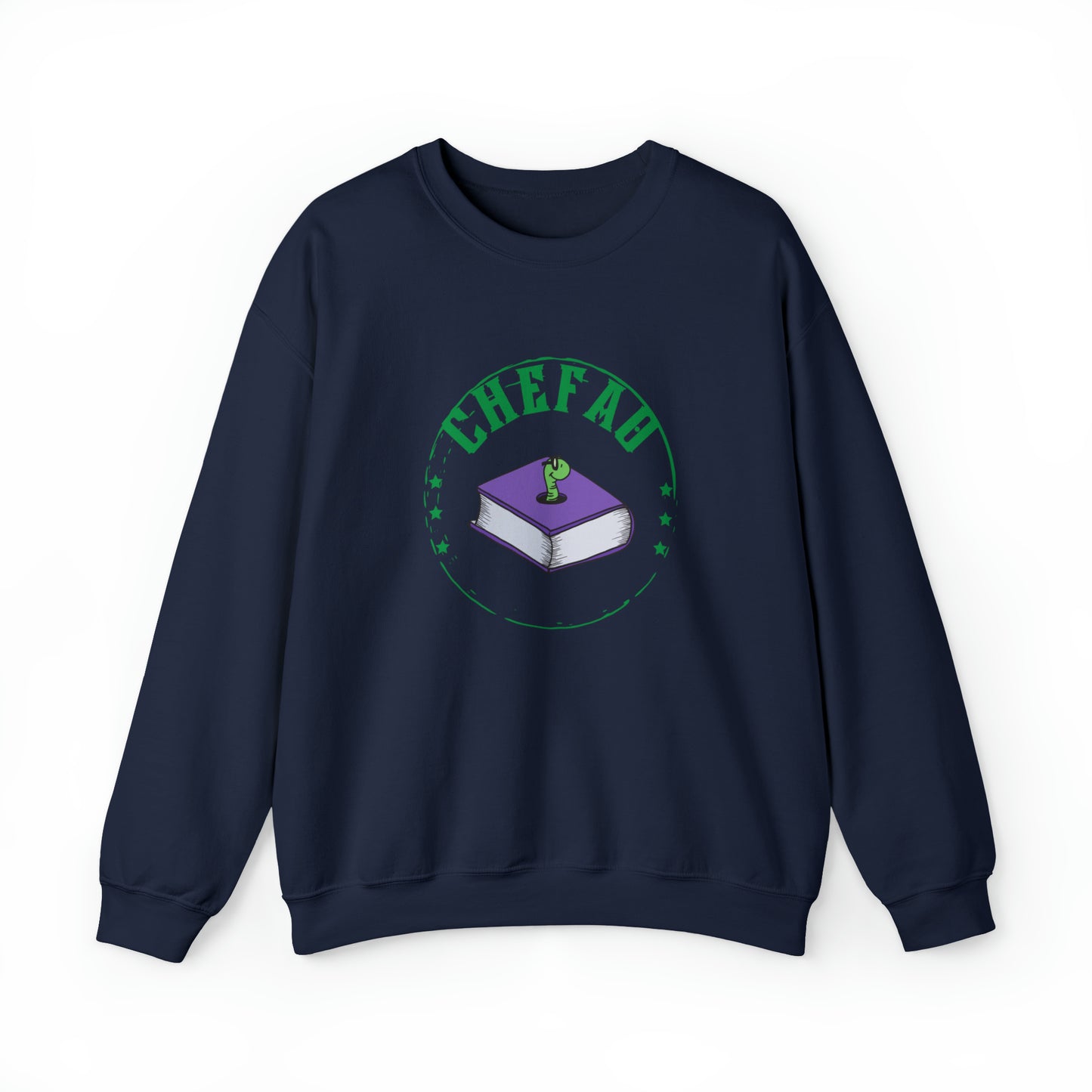Chefao Bookworm I, Unisex Heavy Blend Crewneck Sweatshirt