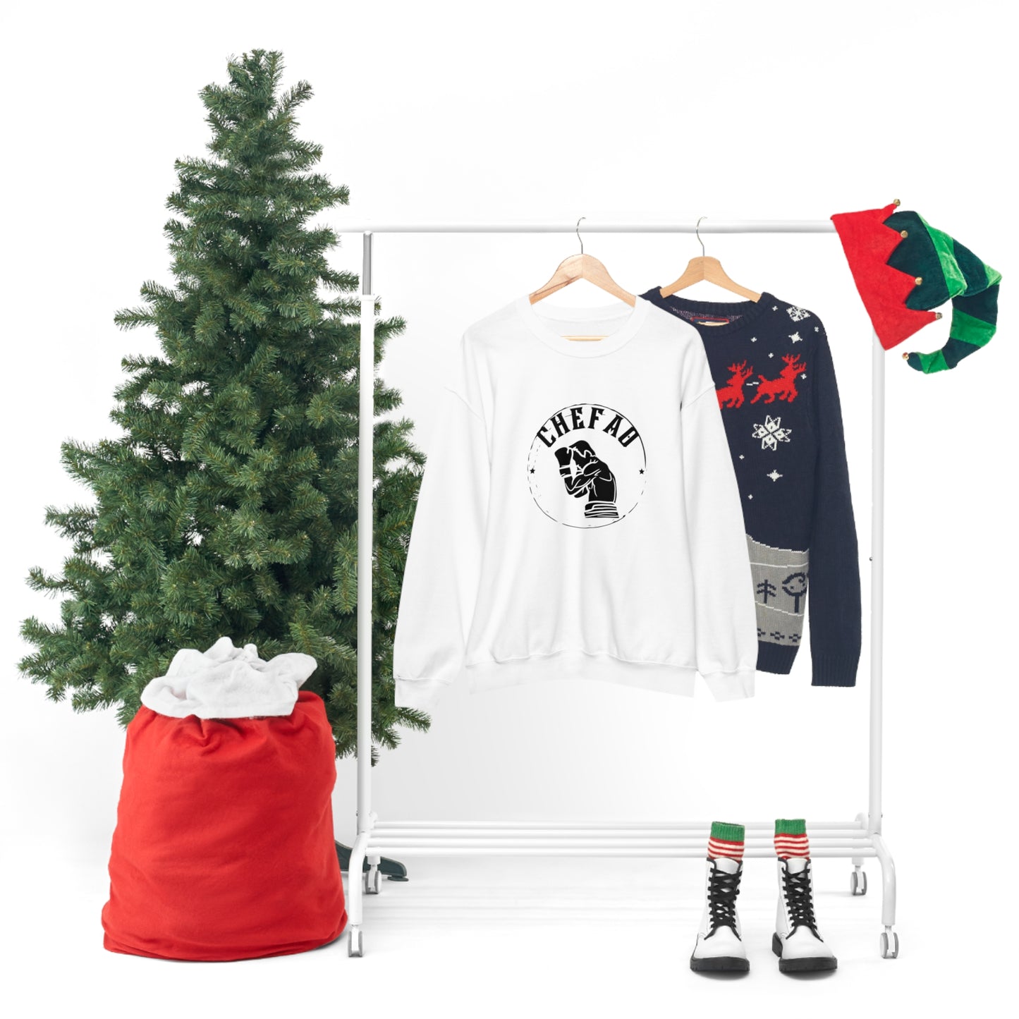 Chefao Boxer I, Unisex Heavy Blend Crewneck Sweatshirt