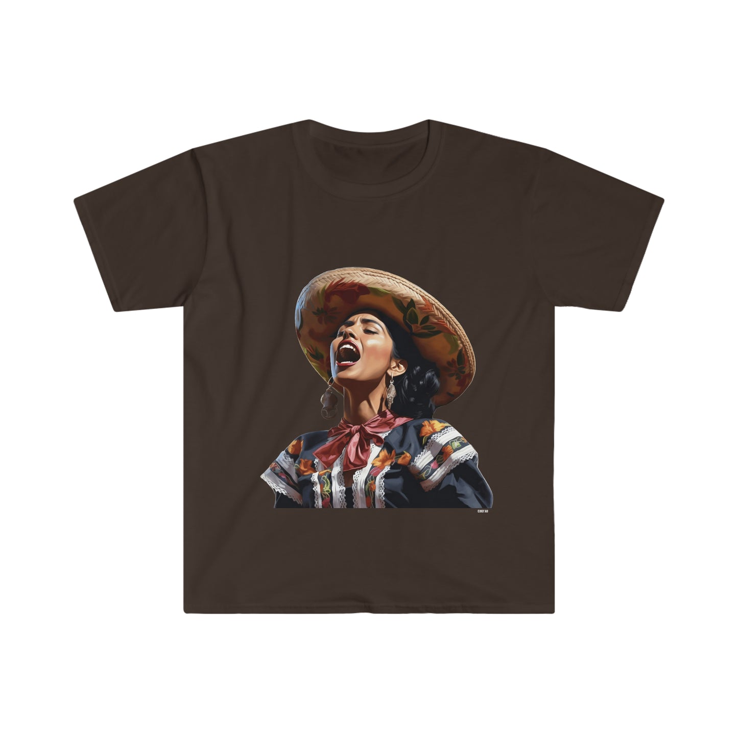 Mariachi Woman, Unisex Softstyle T-Shirt