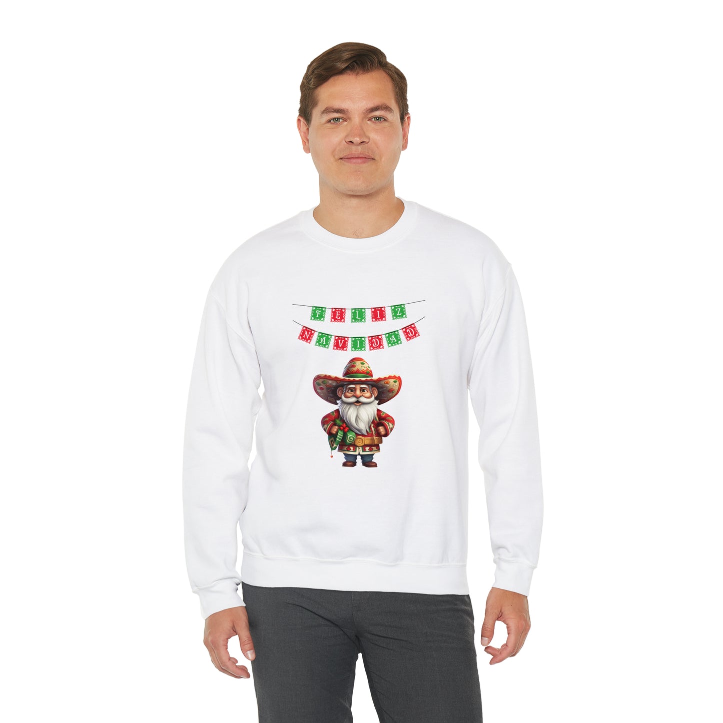 Feliz Navidad I, Unisex Heavy Blend Crewneck Sweatshirt