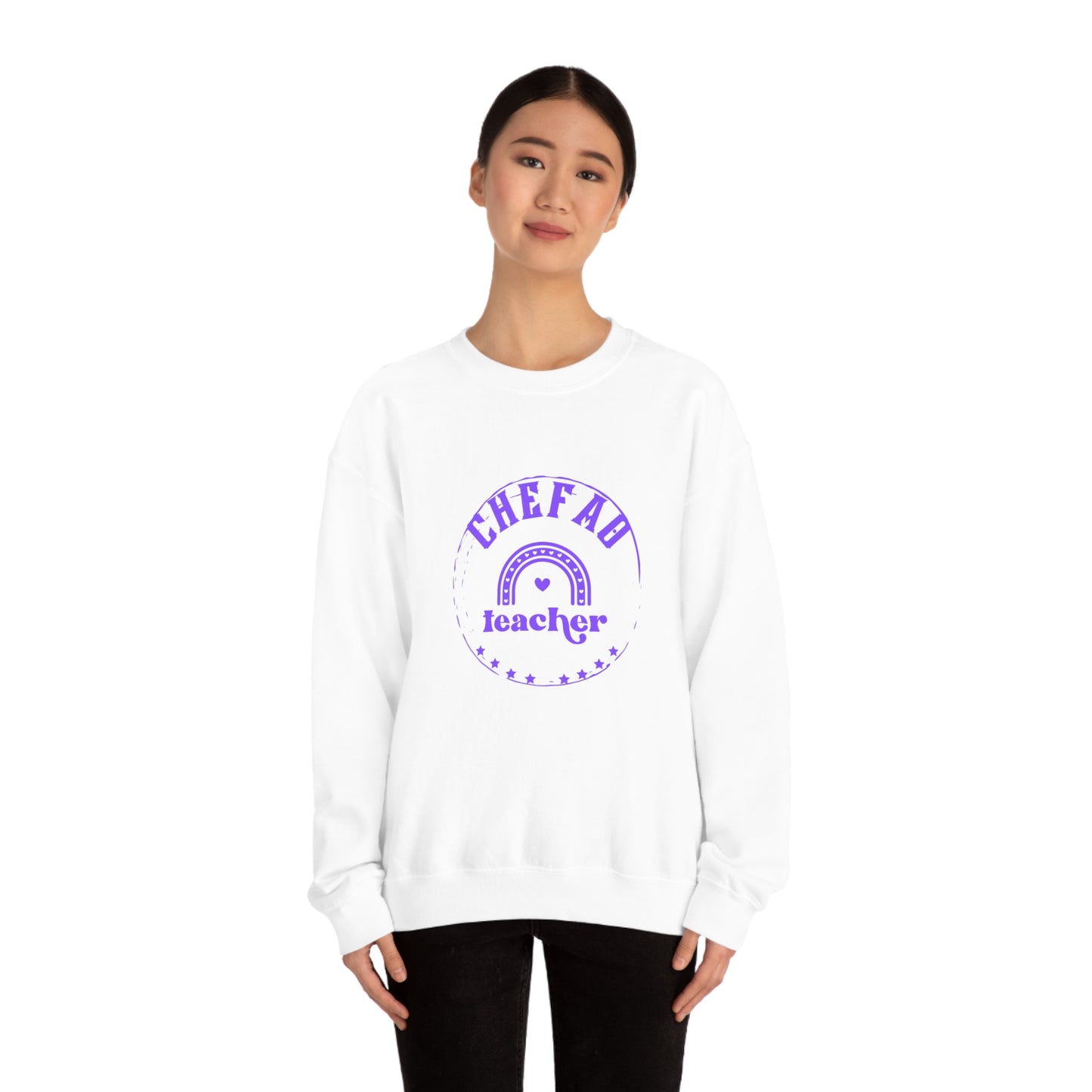 Chefao Teacher III, Unisex Heavy Blend Crewneck Sweatshirt