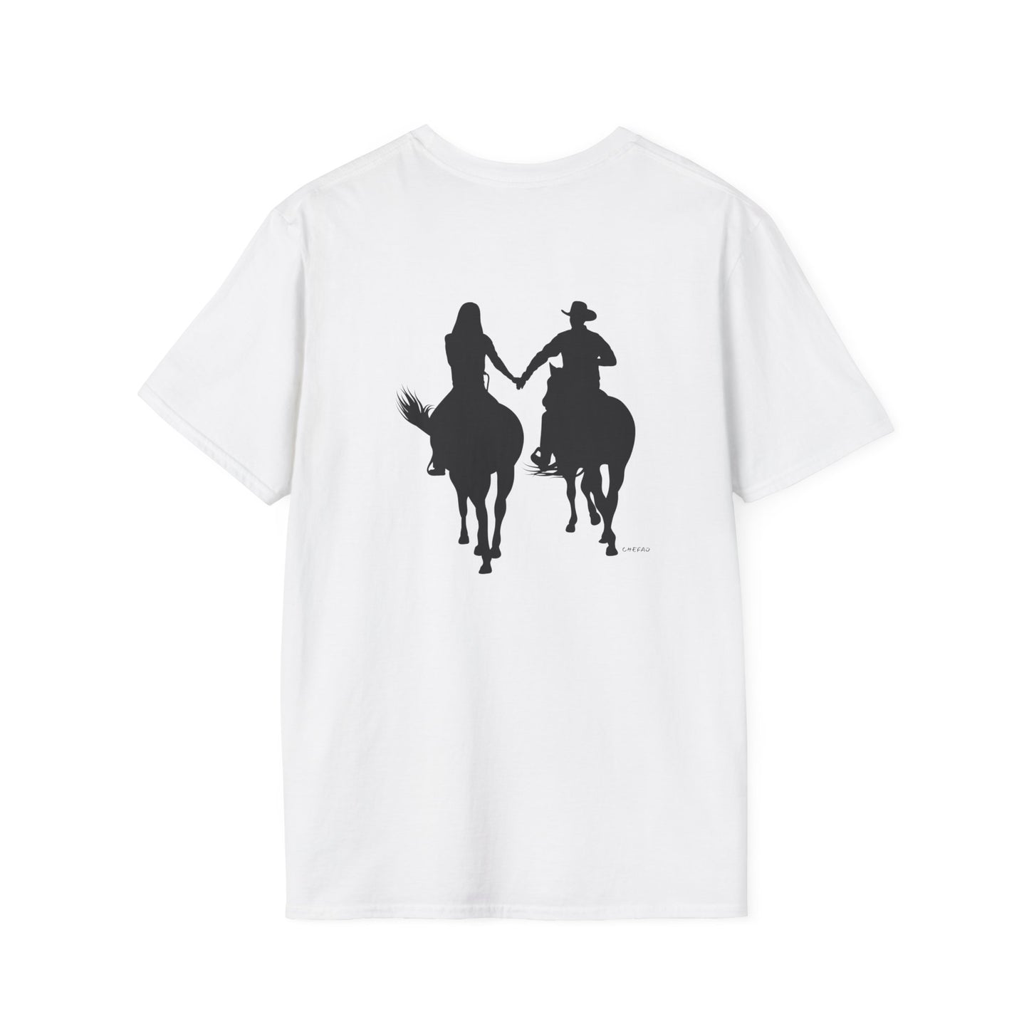 Chefao Cowboy and Cowgirl I, Unisex Softstyle T-Shirt