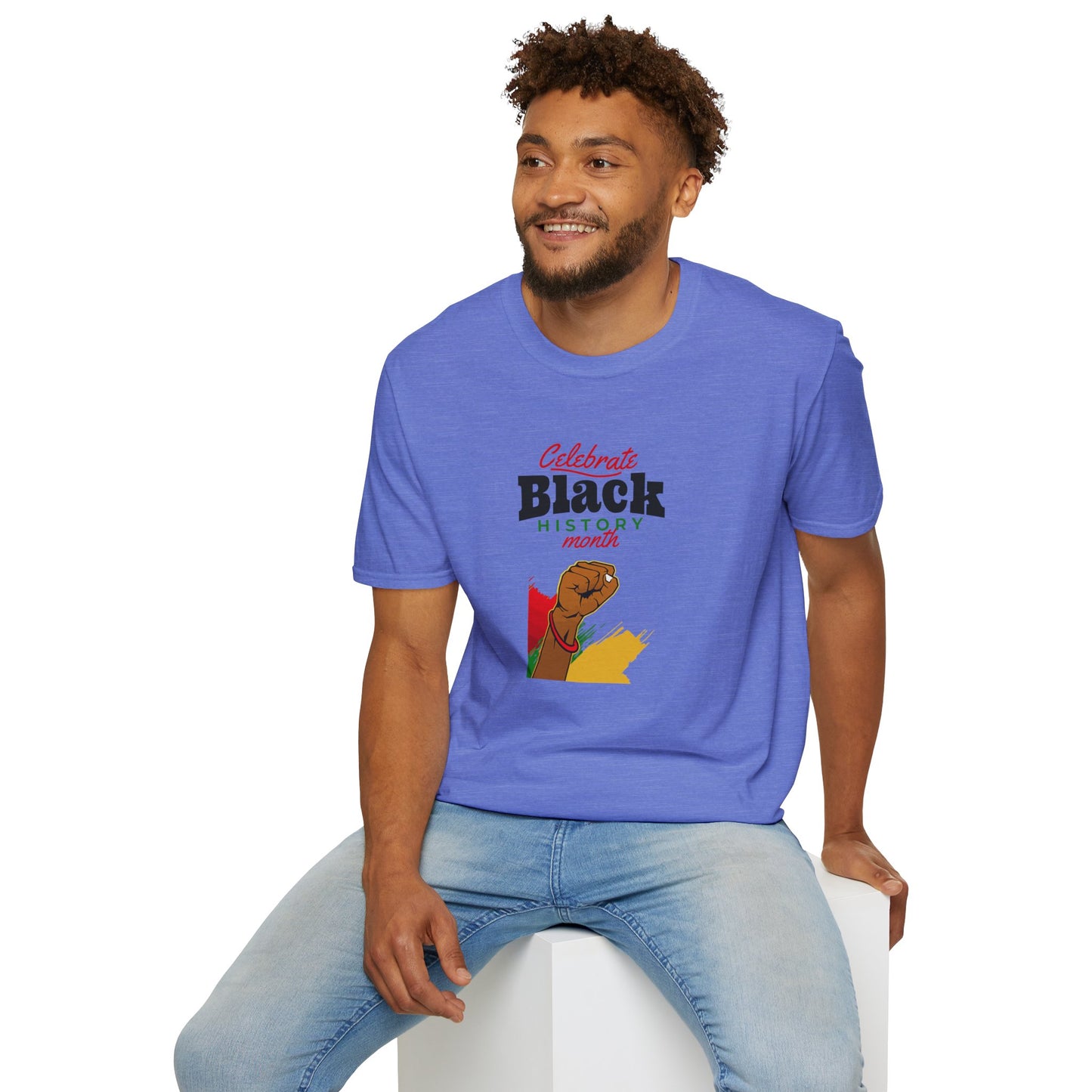Celebrate Black History Month I, Unisex Softstyle T-Shirt