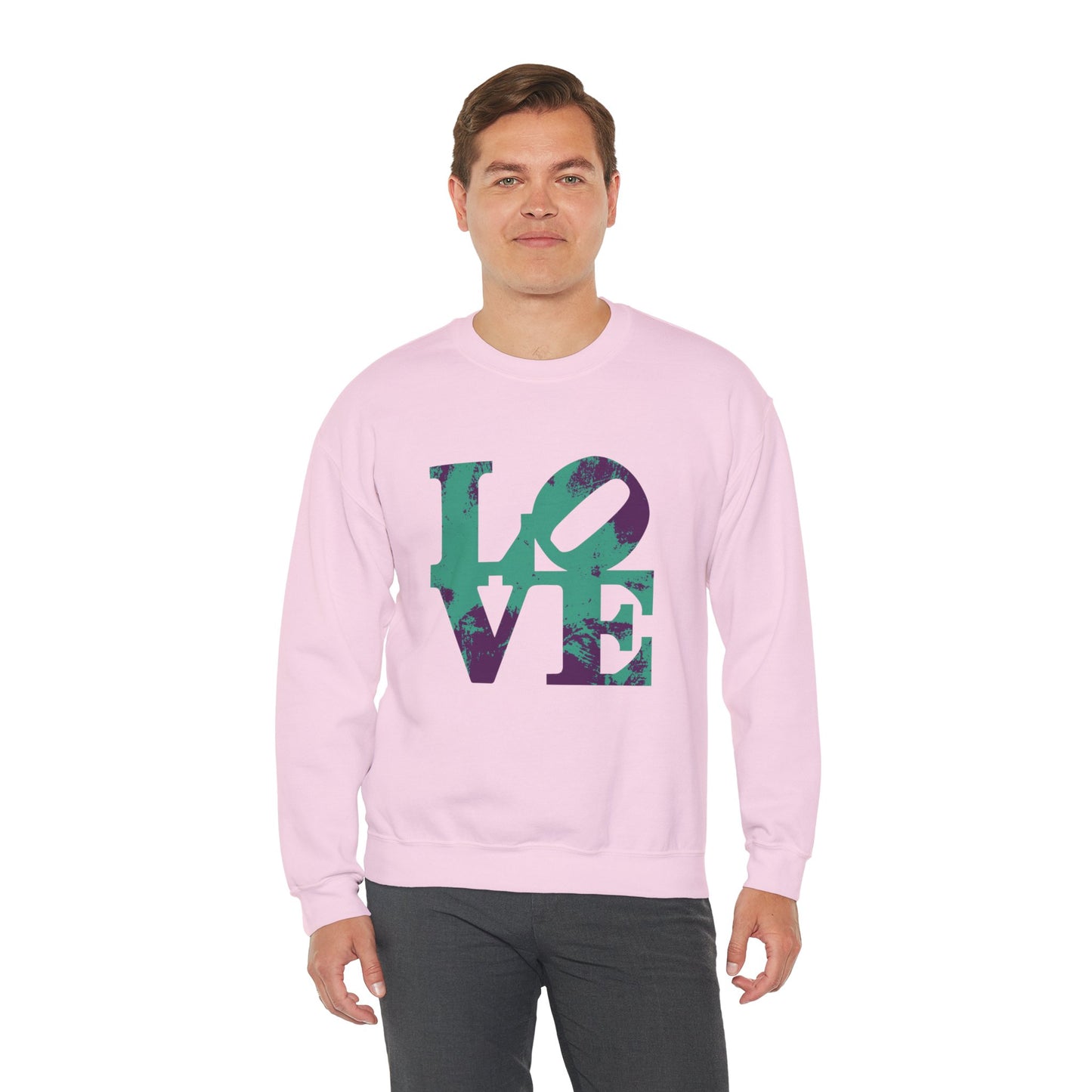 Chefao Love Blocks I, Unisex Heavy Blend™ Crewneck Sweatshirt