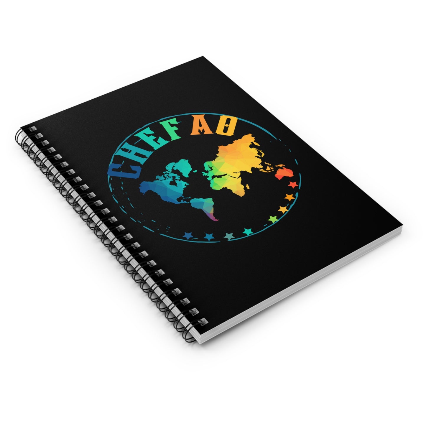 Chefao World I, Spiral Notebook - Ruled Line