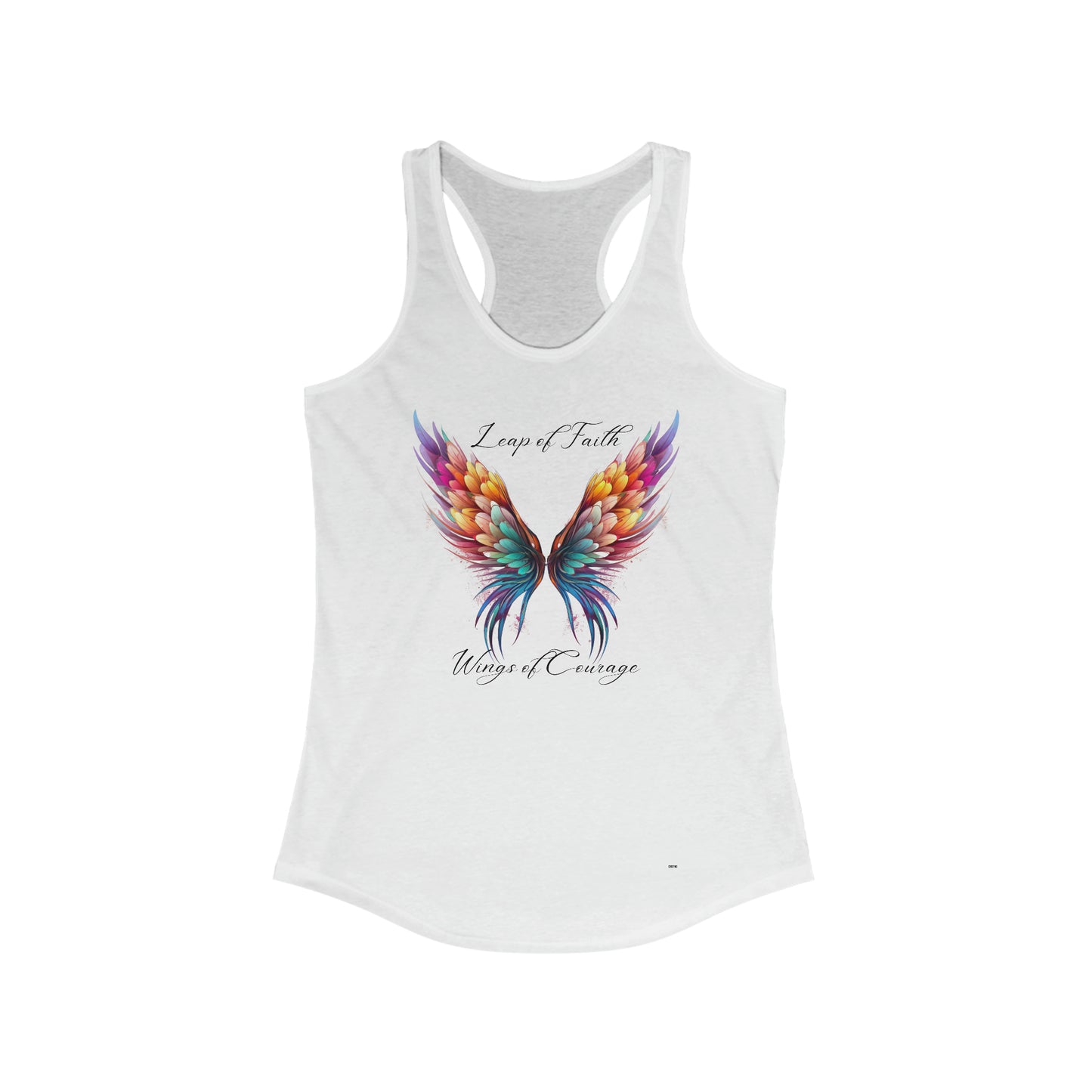 Leap of Faith, Wings of Courage, Women's Racerback Tank