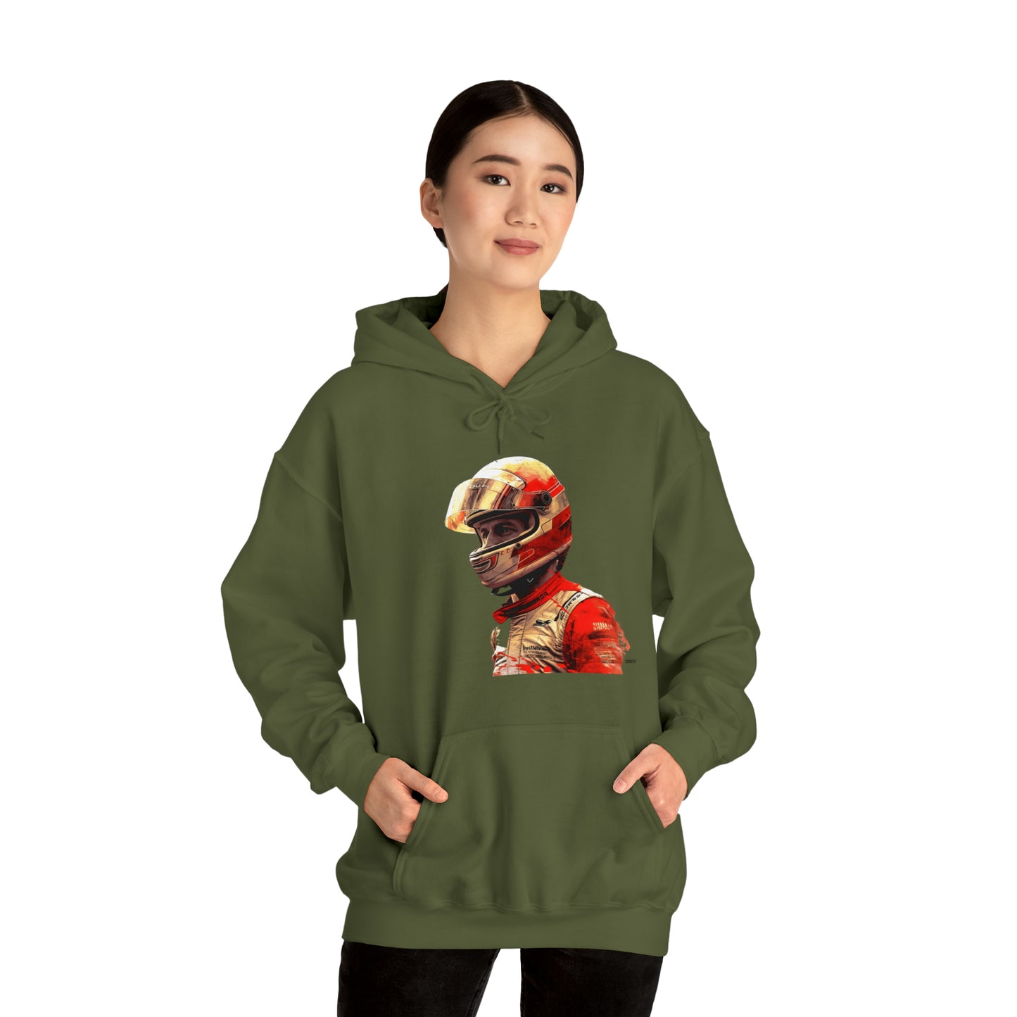 Racecar Driver, Unisex Heavy Blend Hooded Sweatshirt