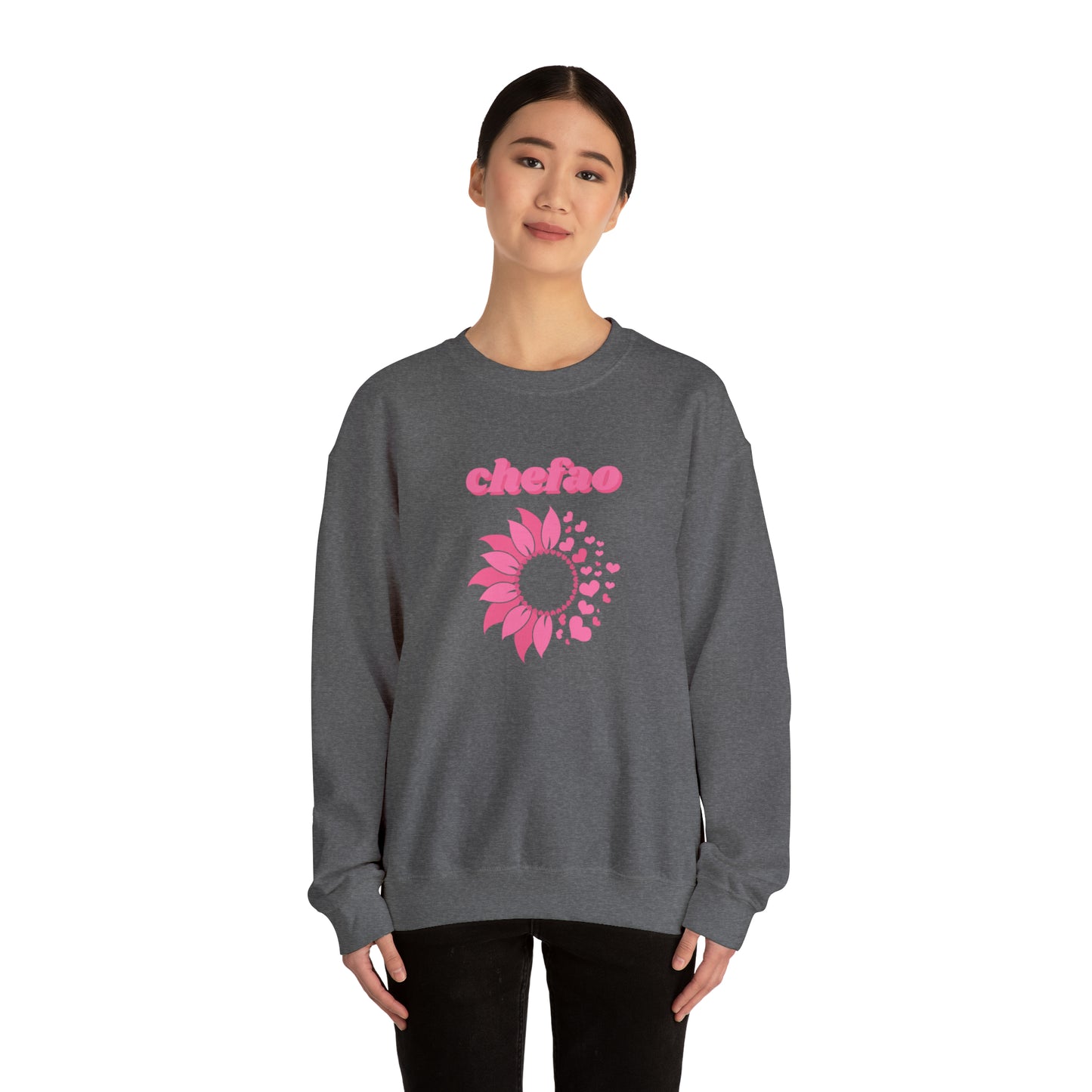 Chefao Sunflower III, Unisex Heavy Blend Crewneck Sweatshirt