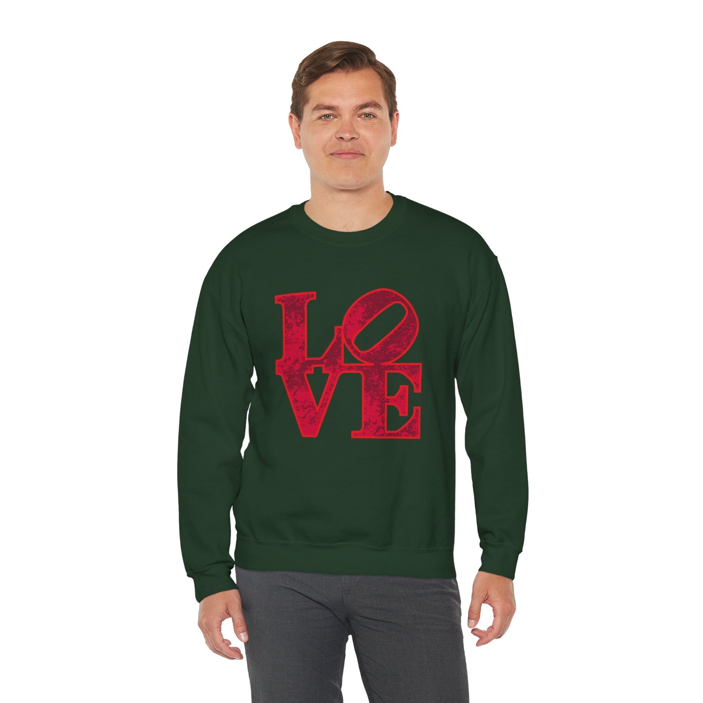 Chefao Love Blocks I, Unisex Heavy Blend™ Crewneck Sweatshirt