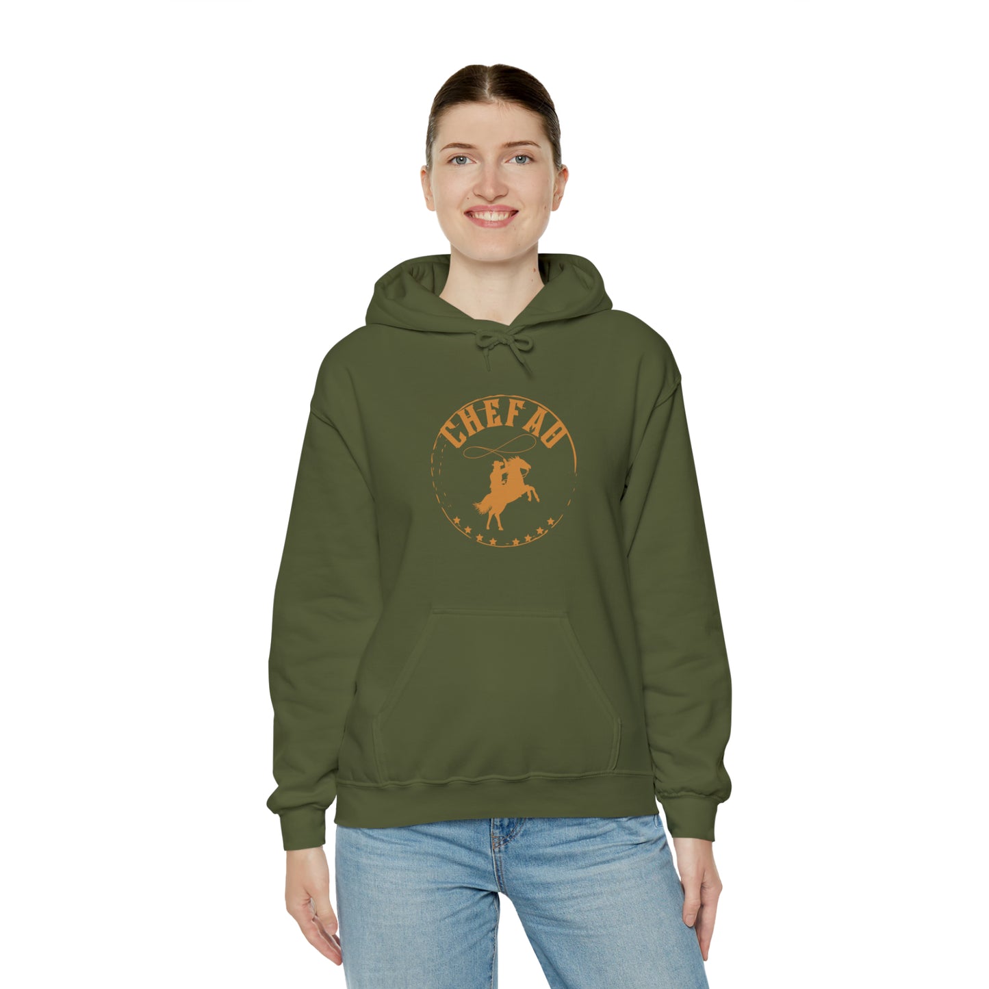 Chefao Cowboy V, Unisex Heavy Blend Hooded Sweatshirt
