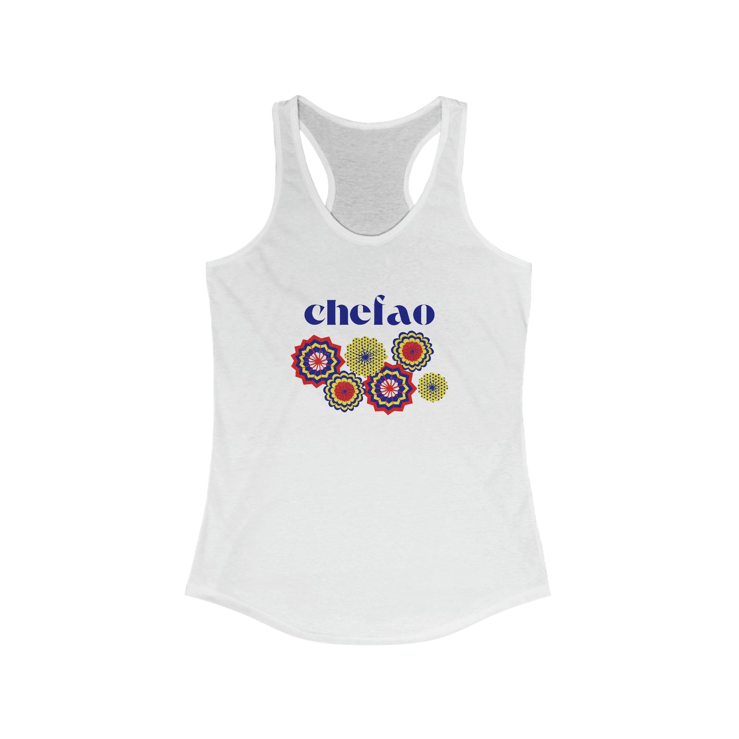 Chefao Paper Fans I, Women's Racerback Tank