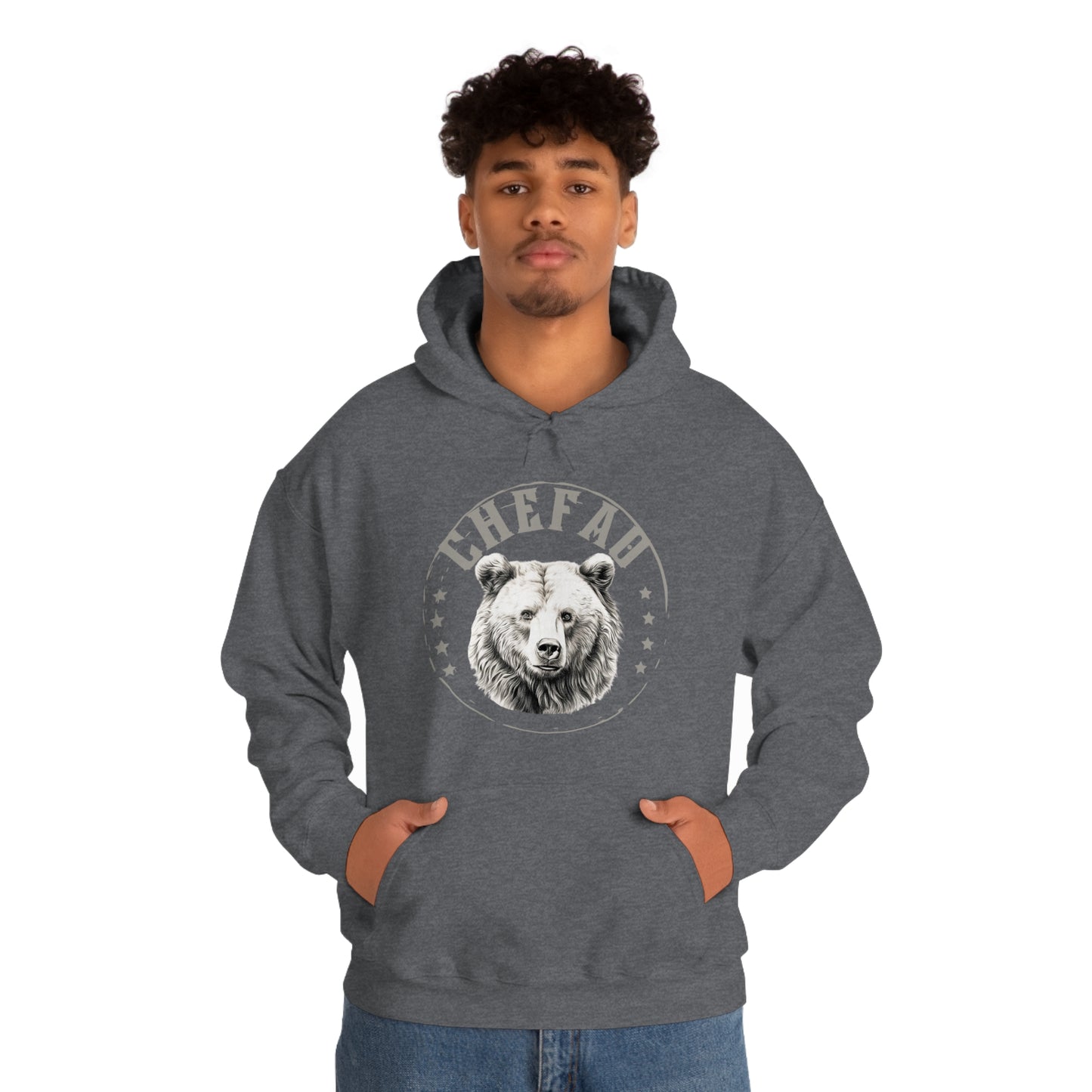 Chefao Bear I, Unisex Heavy Blend Hooded Sweatshirt