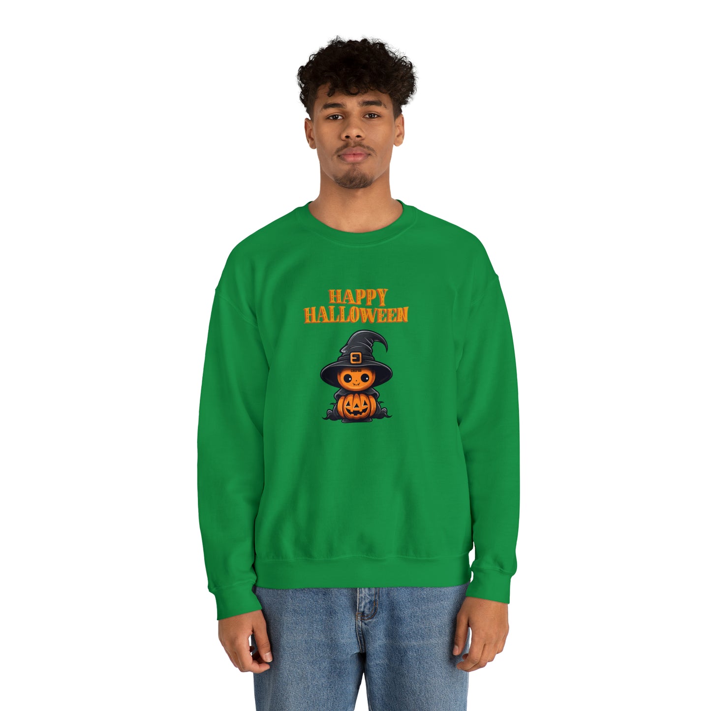 Happy Halloween, Unisex Heavy Blend Crewneck Sweatshirt