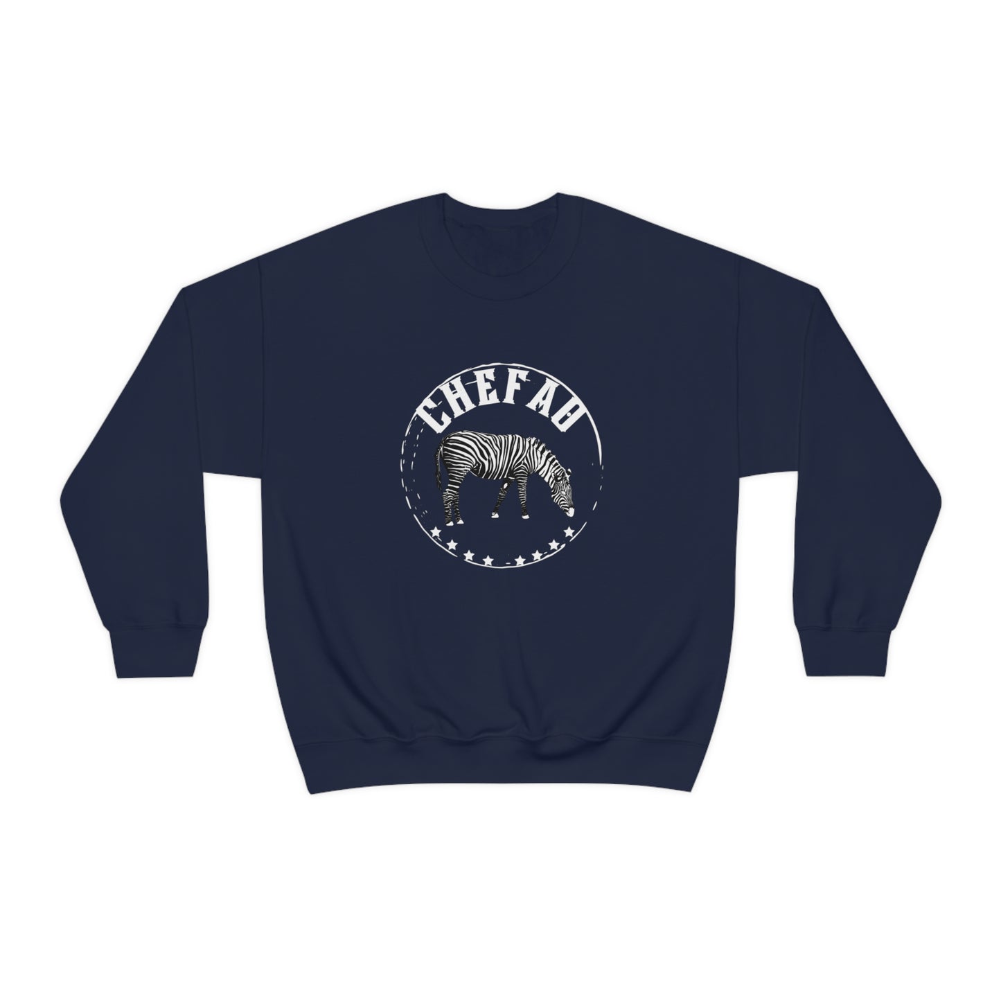 Chefao Zebra I, Unisex Heavy Blend Crewneck Sweatshirt